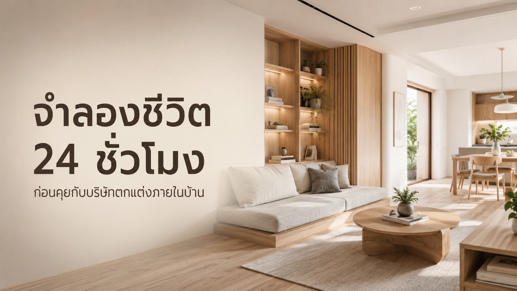 จำลองชีวิต 24 ชั่วโมง ก่อนคุยกับบริษัทตกแต่งภายในบ้าน