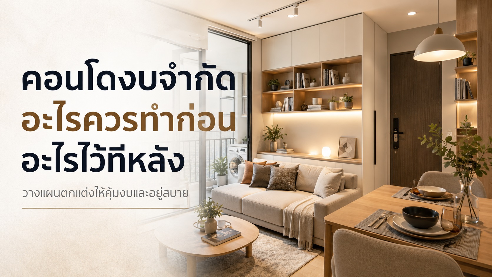งบจำกัด ตกแต่งคอนโดควรเริ่มจากส่วนไหนก่อน