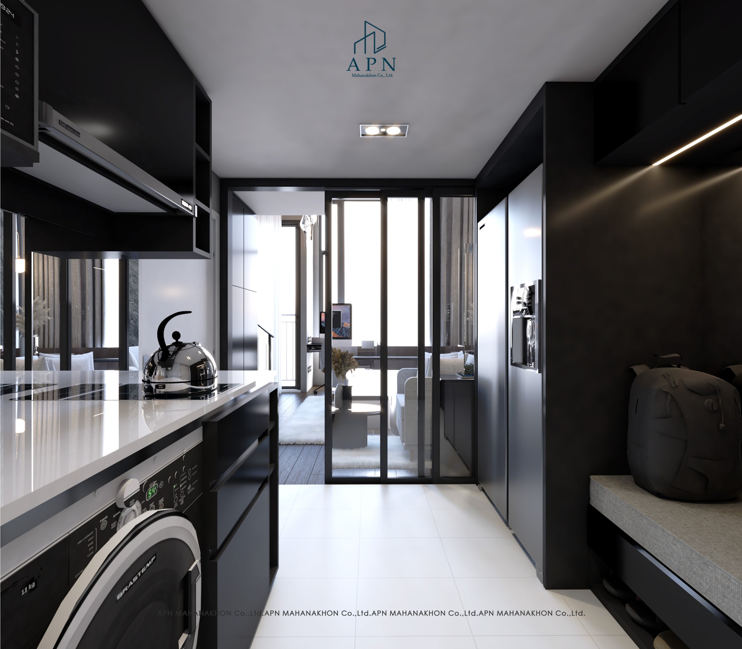 รับออกแบบคอนโด Knightsbridge Space Ratchayothin โดย APN