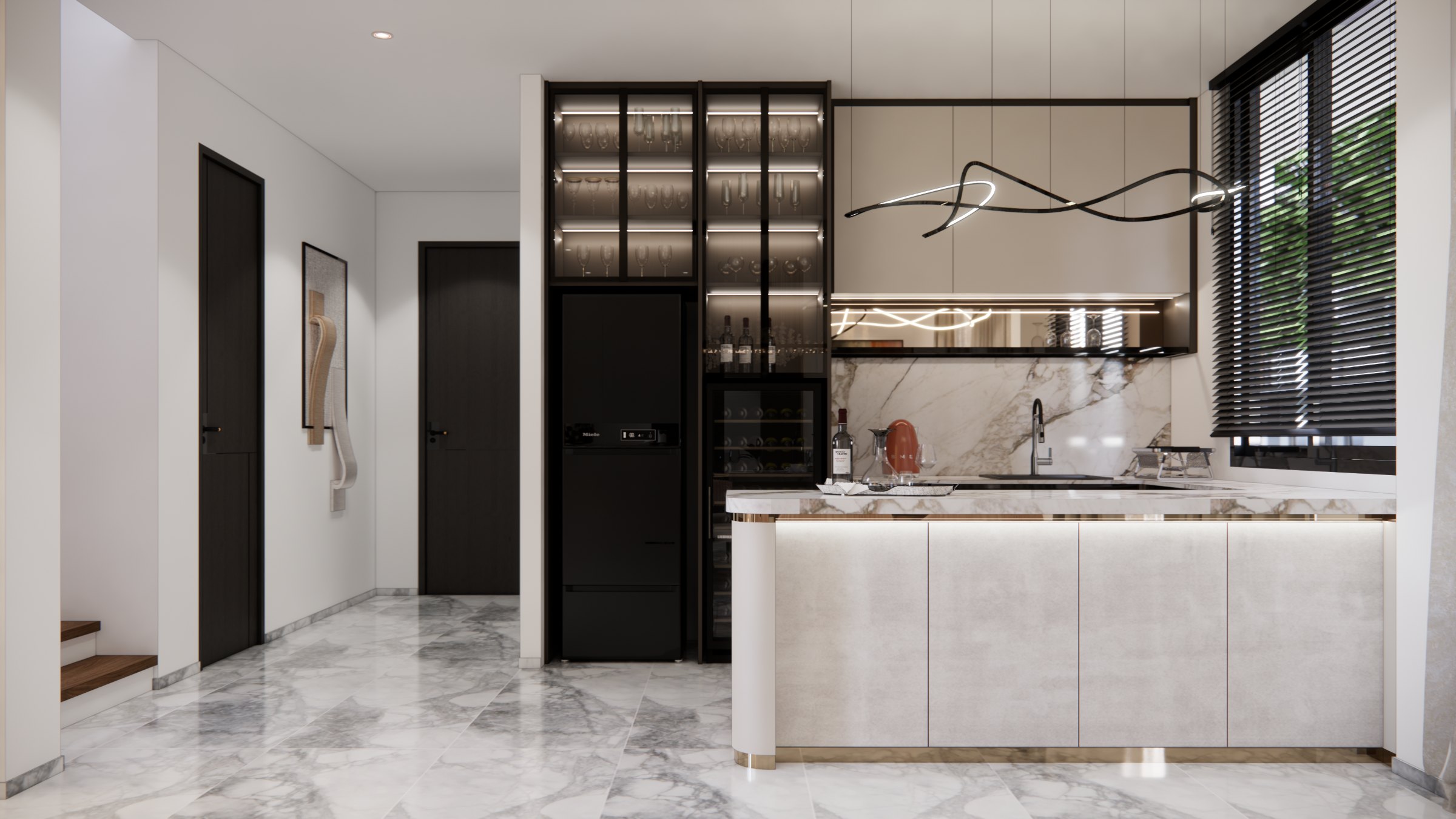 รับออกแบบบิ้วอินคอนโด Private Residence โดย APN