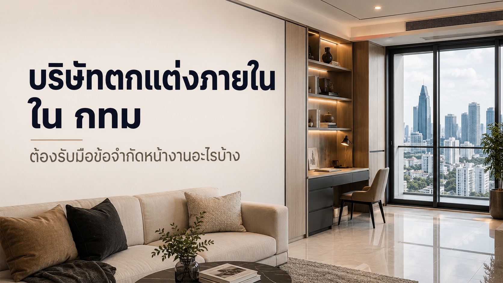 ตกแต่งภายใน ใน กทม ต้องรับมือข้อจำกัดหน้างานอะไรบ้าง
