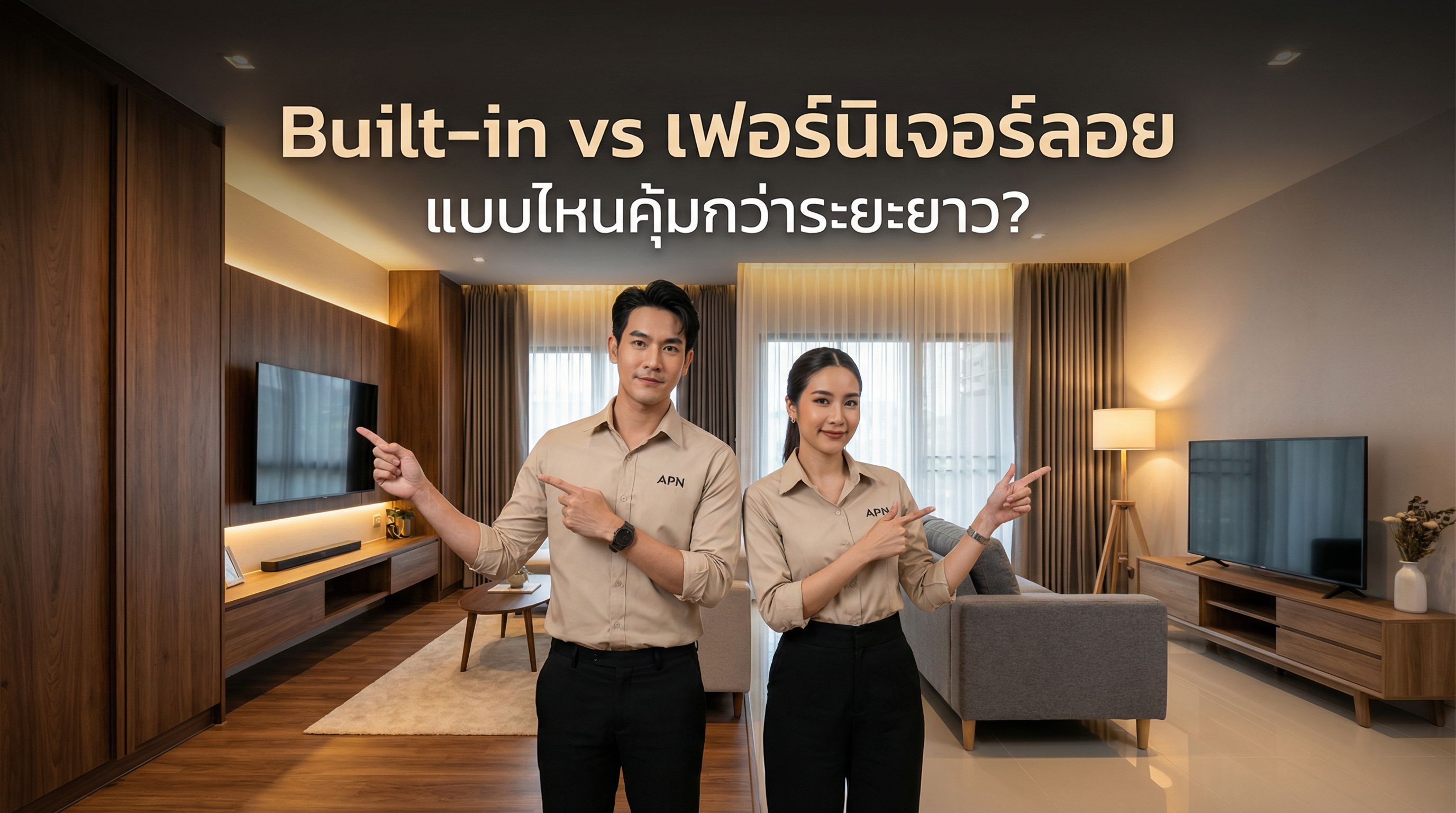 Built-in vs เฟอร์นิเจอร์ลอยตัว แบบไหนคุ้มกว่ากันในระยะยาว?