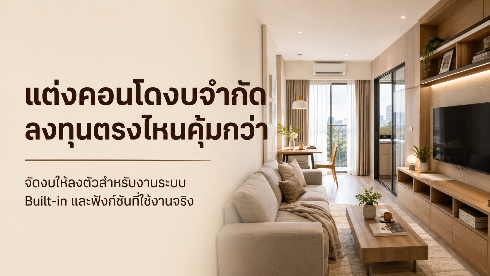 แต่งคอนโดงบจำกัด ควรลงทุนตรงไหนเพื่ออยู่สบายระยะยาว