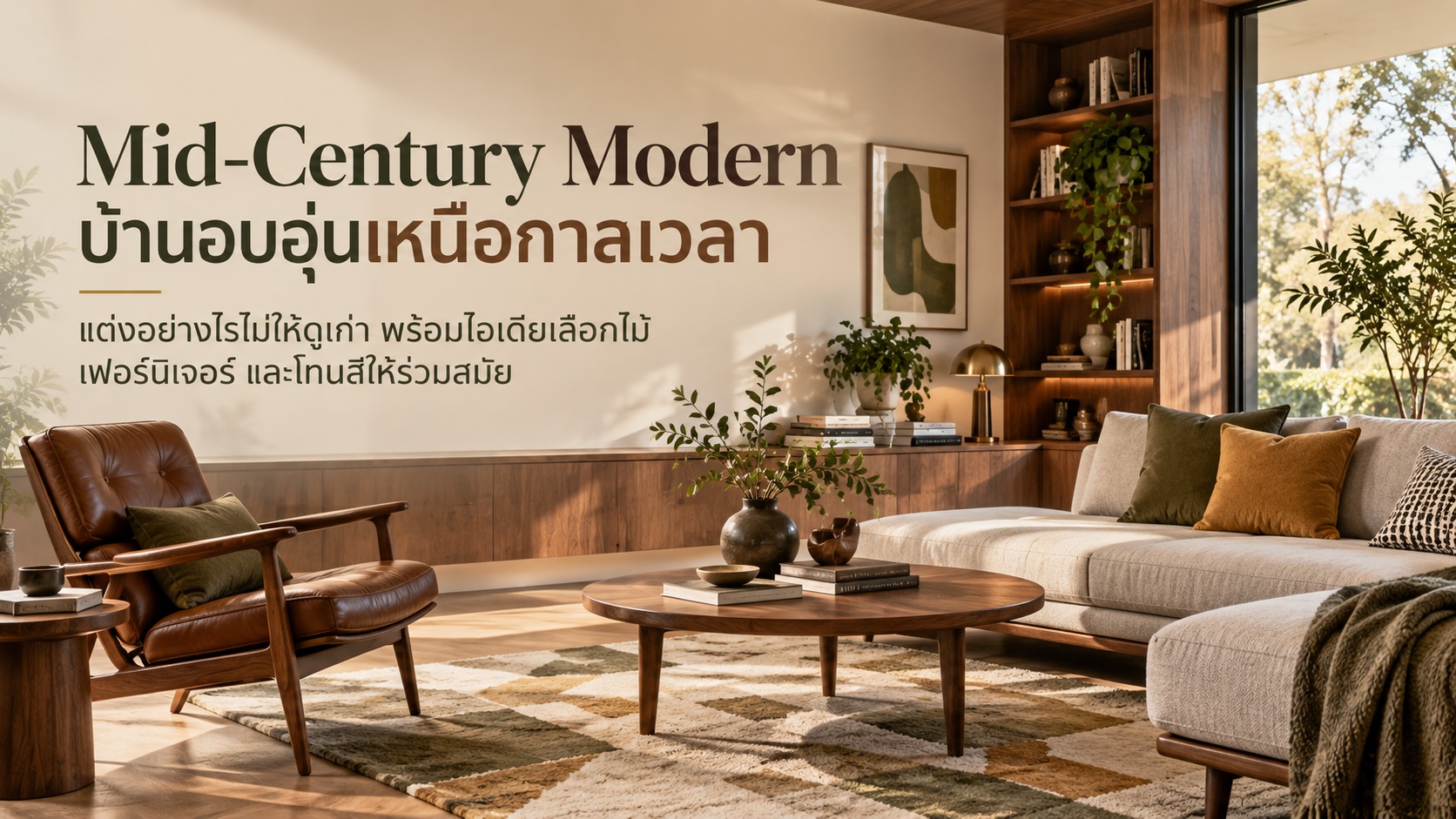 Mid-Century Modern บ้านอบอุ่นเหนือกาลเวลา แต่งอย่างไรไม่ให้ดูเก่า