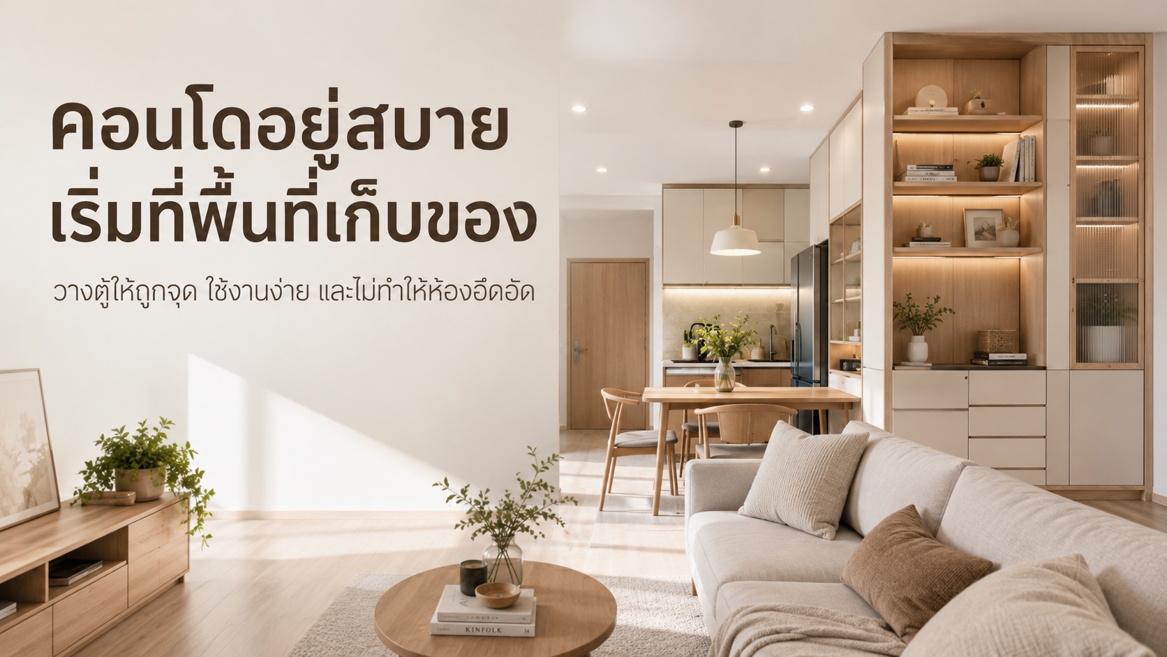 รับออกแบบคอนโด ตกแต่งภายใน เริ่มจากพื้นที่เก็บของตรงไหน