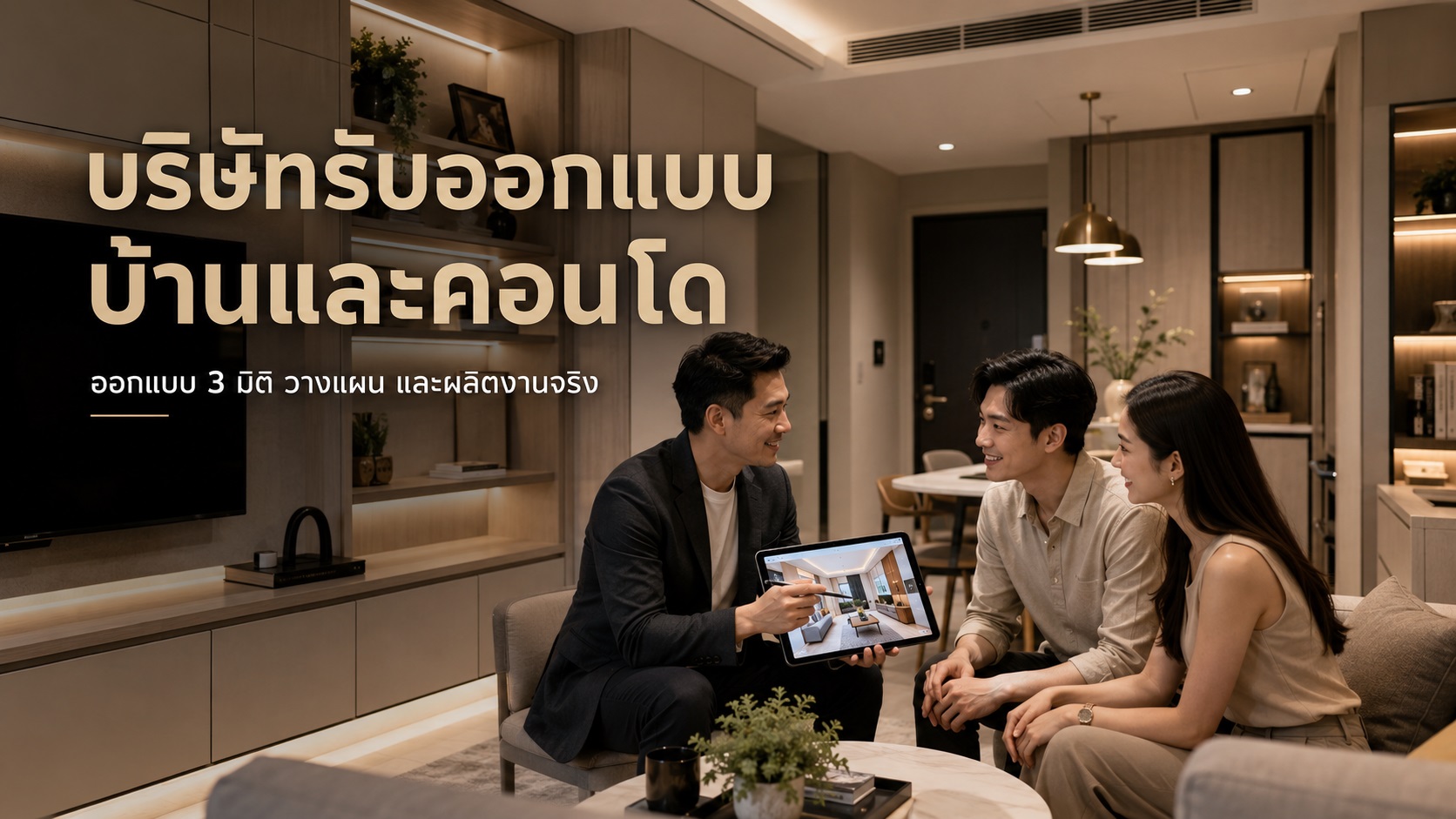 บริษัทรับออกแบบบ้านและคอนโด พร้อมทีมผลิตครบวงจร