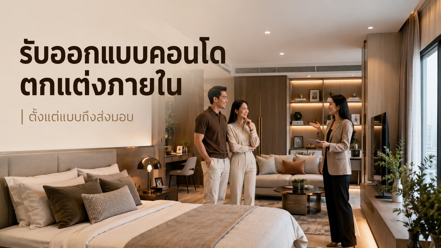 ออกแบบ คอนโด ตกแต่ง ภายใน ตั้งแต่แบบถึงส่งมอบ
