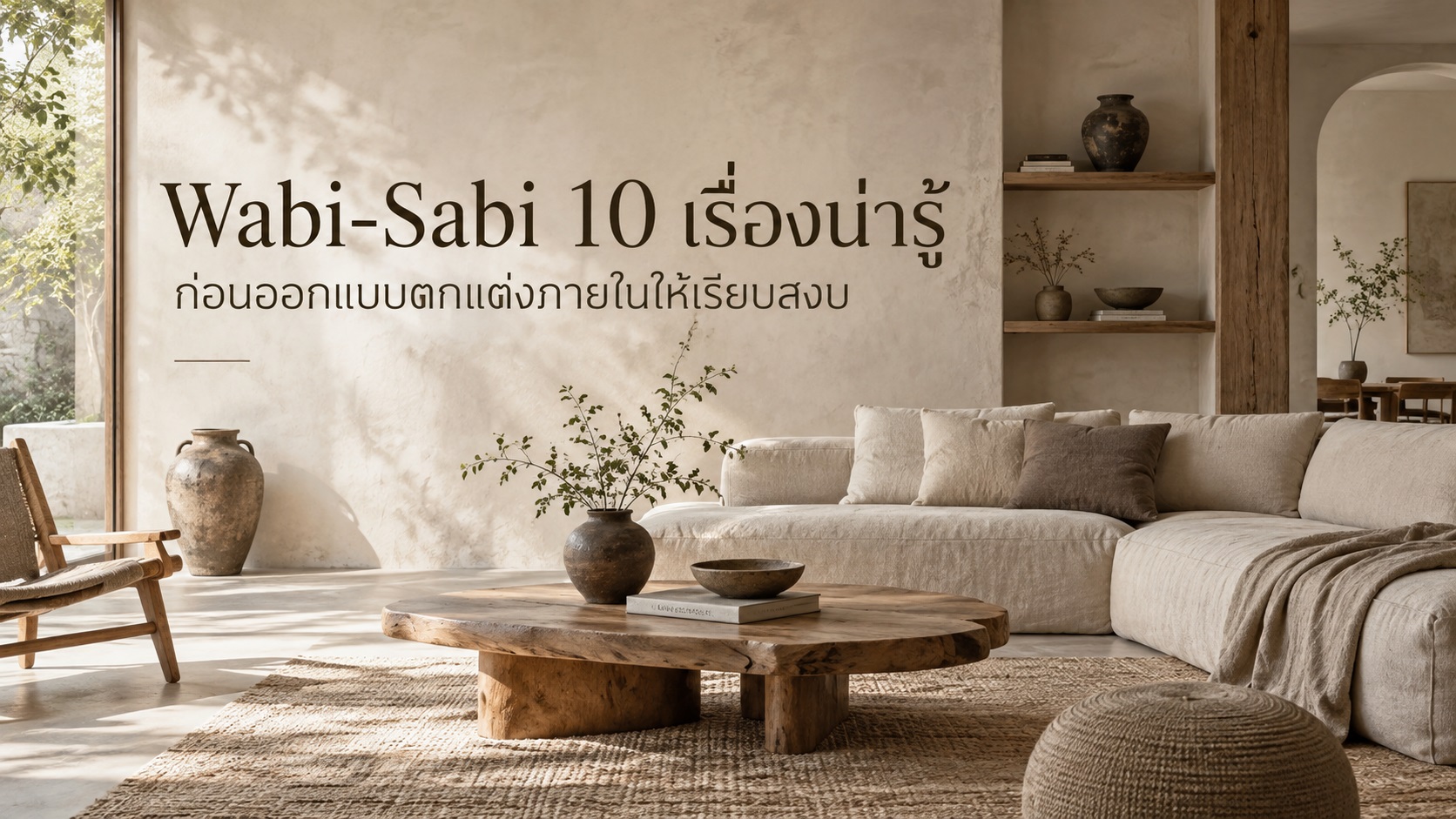 Wabi-Sabi 10 เรื่องน่ารู้ ก่อนออกแบบตกแต่งภายในให้เรียบสงบ