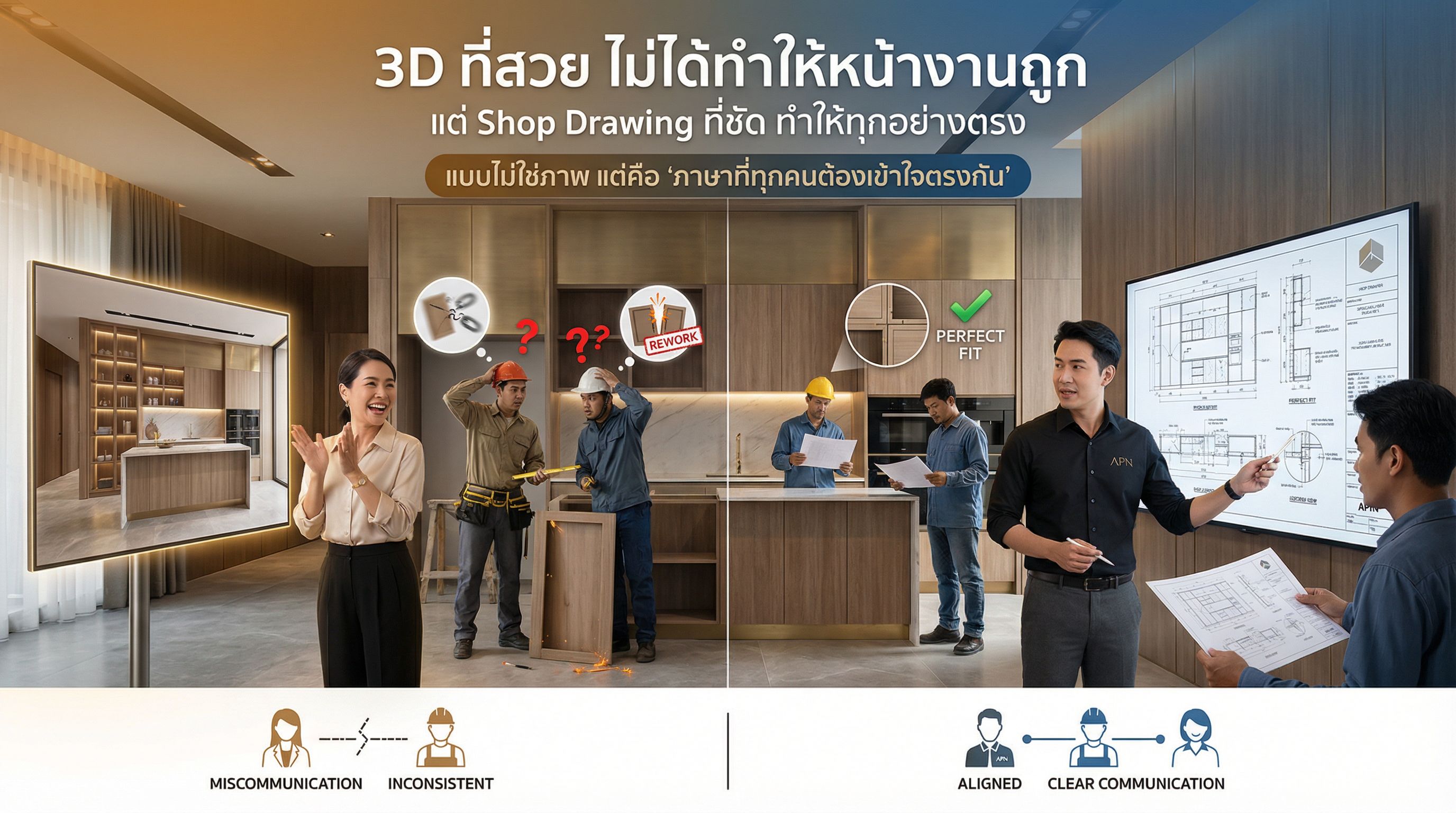ลำดับขั้นตอนการทำ Built-in ที่ถูกต้อง (ลดปัญหาหน้างาน + คุมงบไม่บาน)