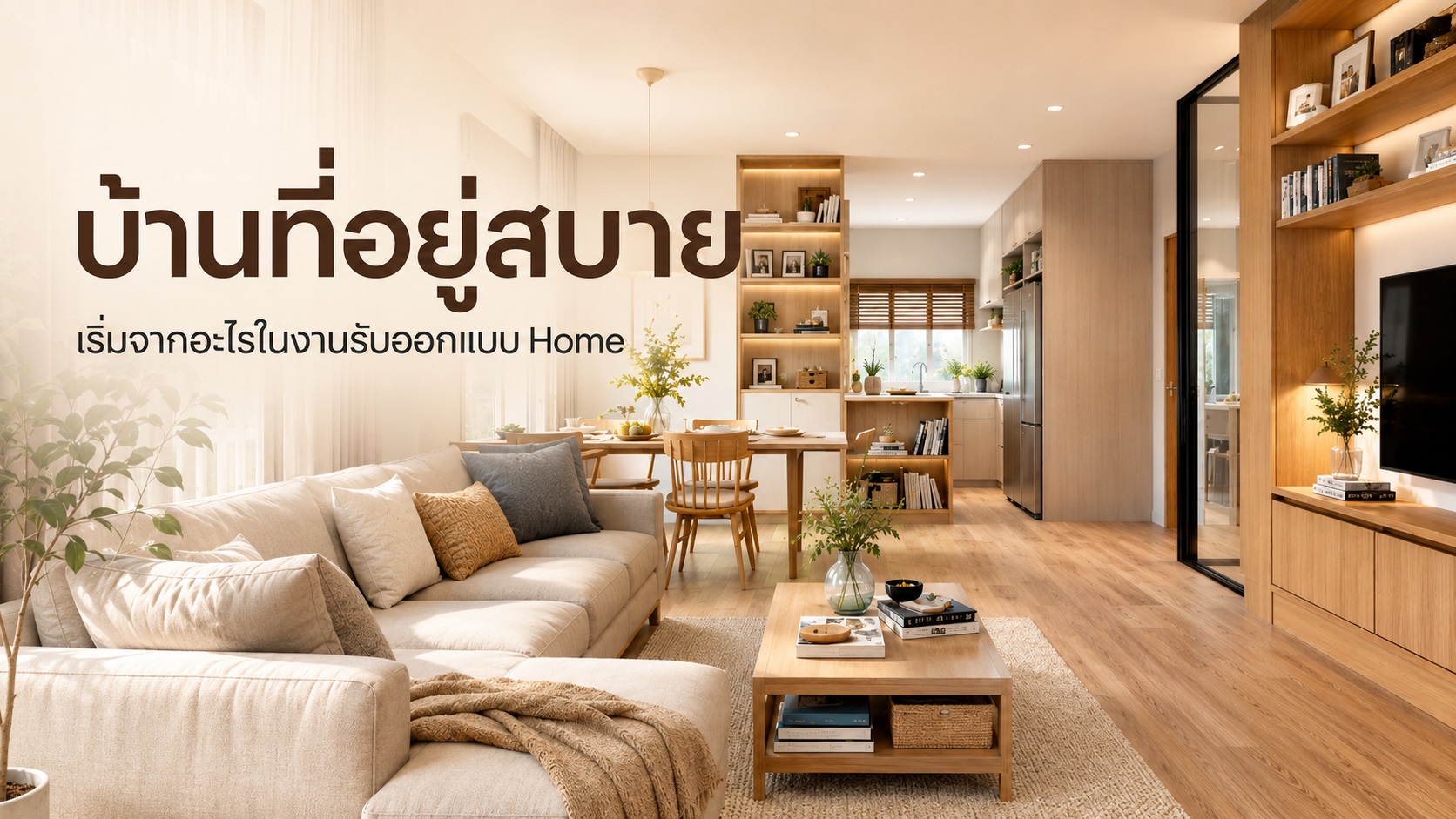 บ้านที่อยู่สบาย เริ่มจากอะไรในงานรับออกแบบ Home