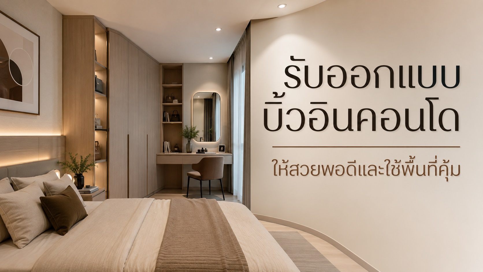 ออกแบบบิ้วอินคอนโด ให้สวยพอดีและใช้พื้นที่คุ้ม