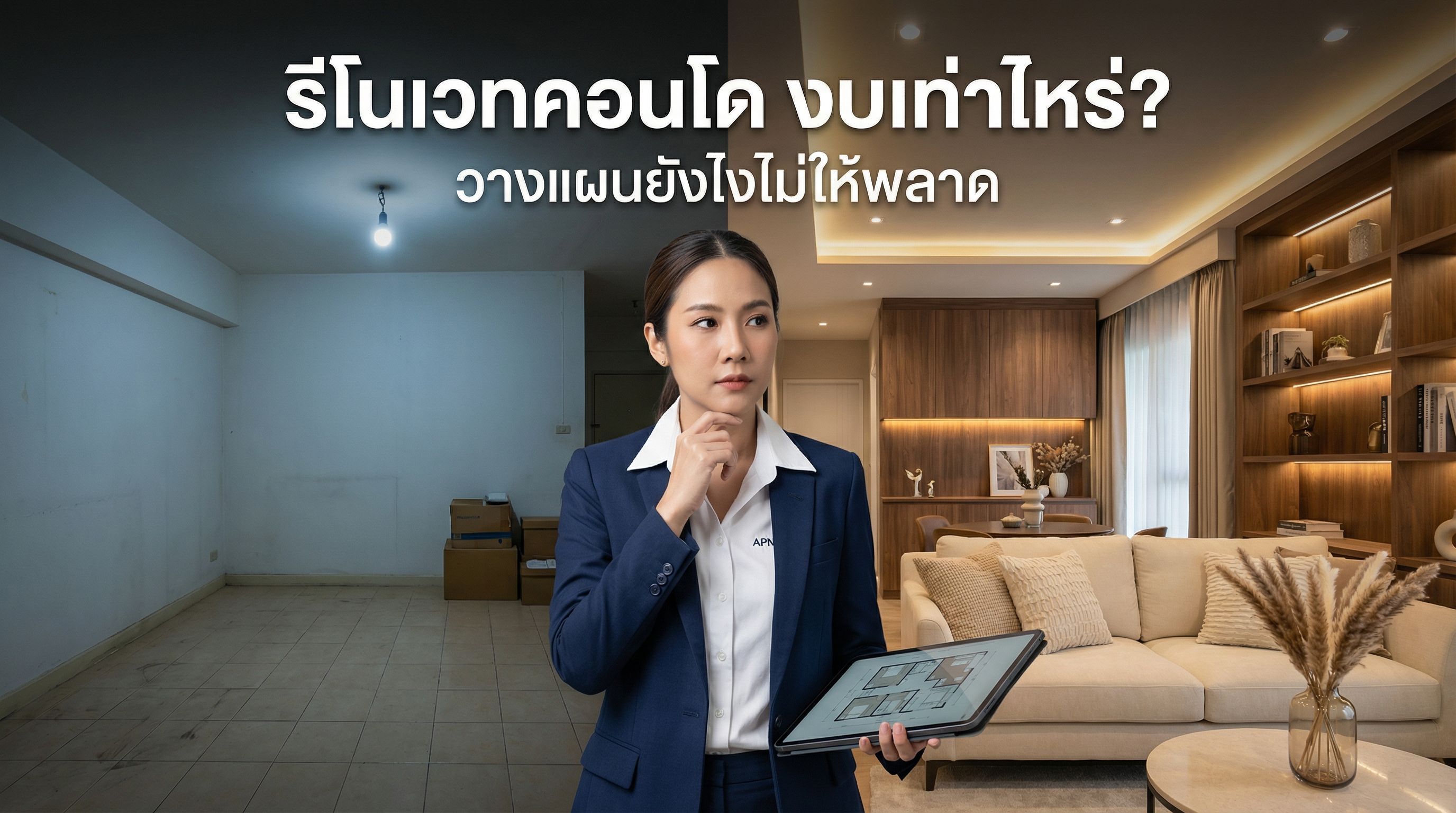 รีโนเวทคอนโด งบเท่าไหร่? วางแผนยังไงไม่ให้พลาด (คู่มือครบตั้งแต่เริ่มจนจบ)