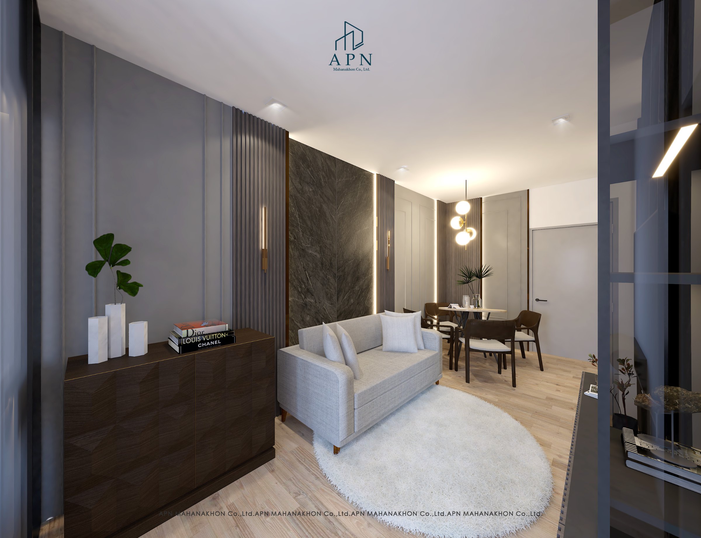 รับออกแบบรีโนเวทคอนโด Knightsbridge Space Ratchayothin โดย APN
