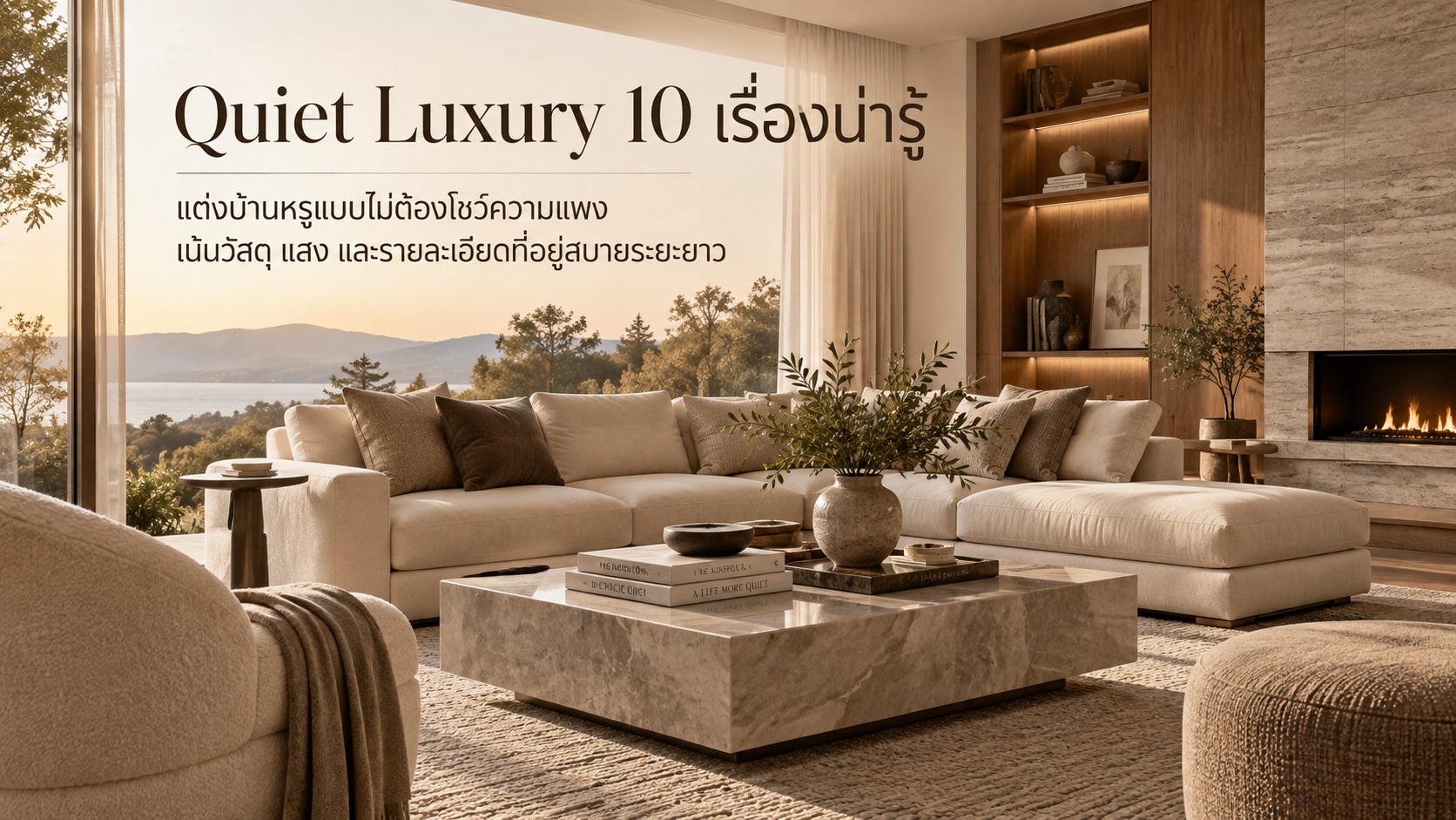 Quiet Luxury 10 เรื่องน่ารู้ แต่งบ้านหรูแบบไม่ต้องโชว์ความแพง