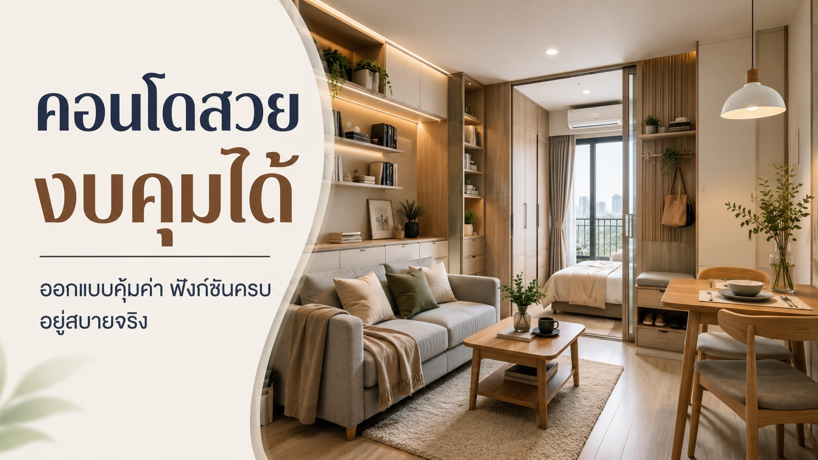 ออกแบบ คอนโด ราคาถูก ลดงบตรงไหนโดยไม่เสียฟังก์ชัน