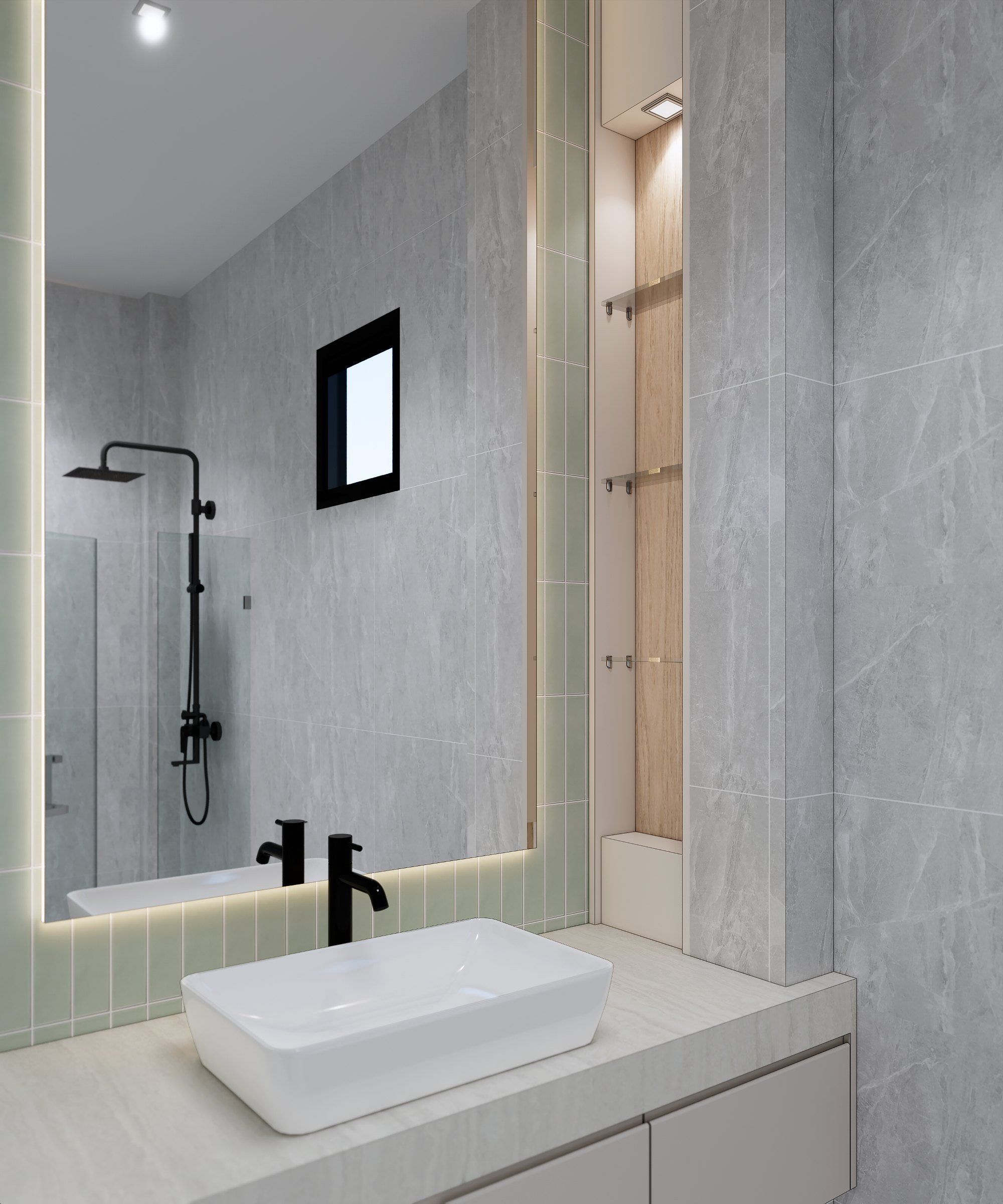 รับออกแบบบิ้วอินคอนโด Private Residence โดย APN