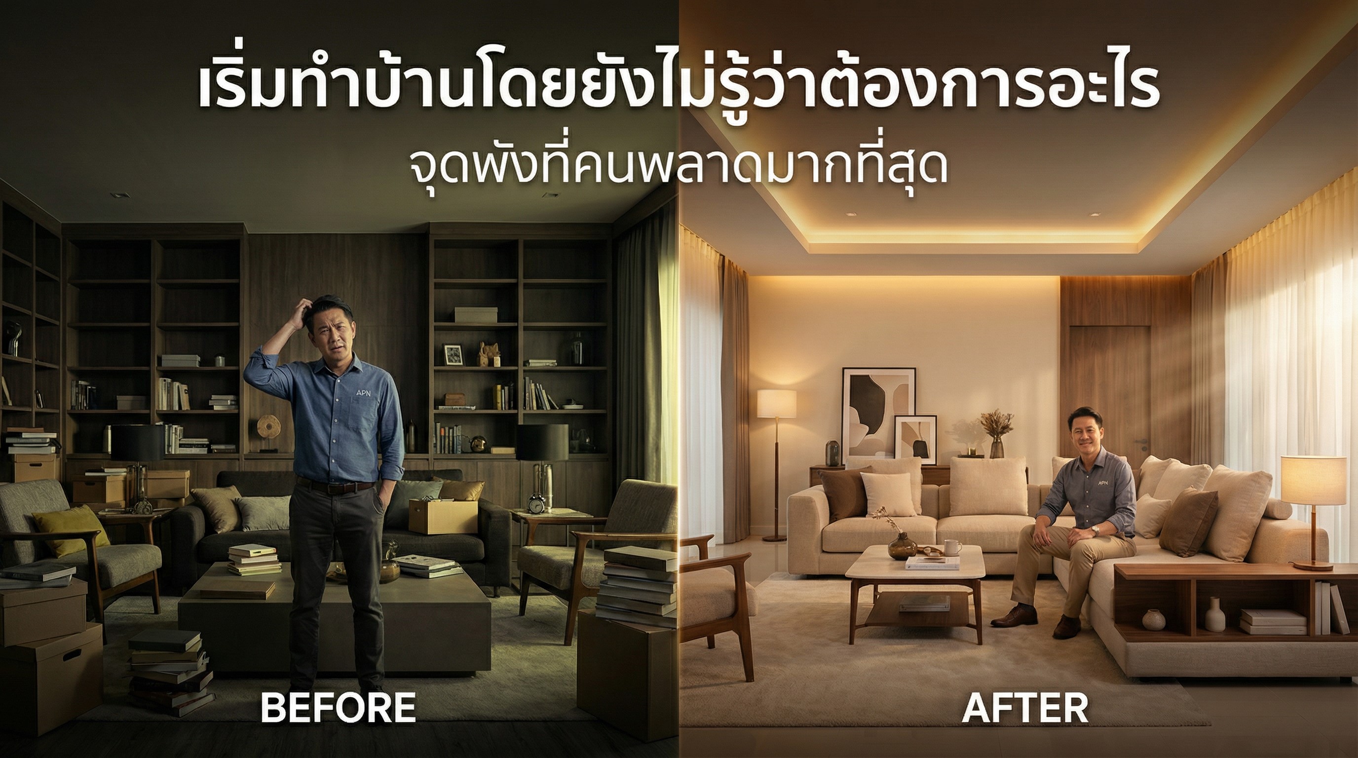 เริ่มทำบ้านโดยไม่รู้ว่าตัวเองต้องการอะไร (ปัญหาที่เจอบ่อยที่สุดในงานออกแบบและ Built-in บ้าน)