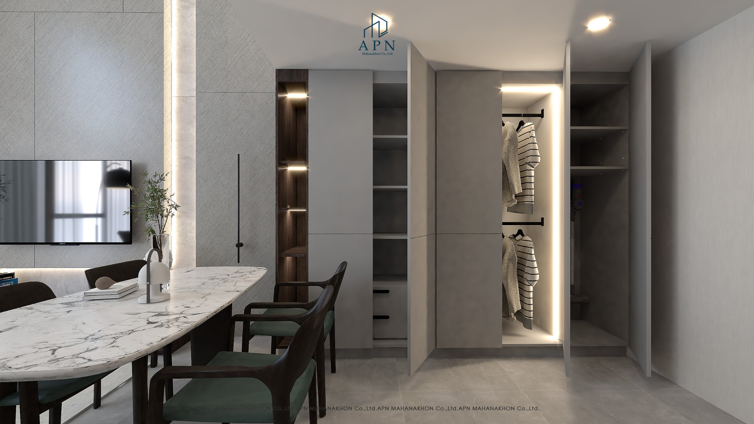 Cooper Siam Modern ผลงานออกแบบตกแต่งภายในคอนโด โดย APN