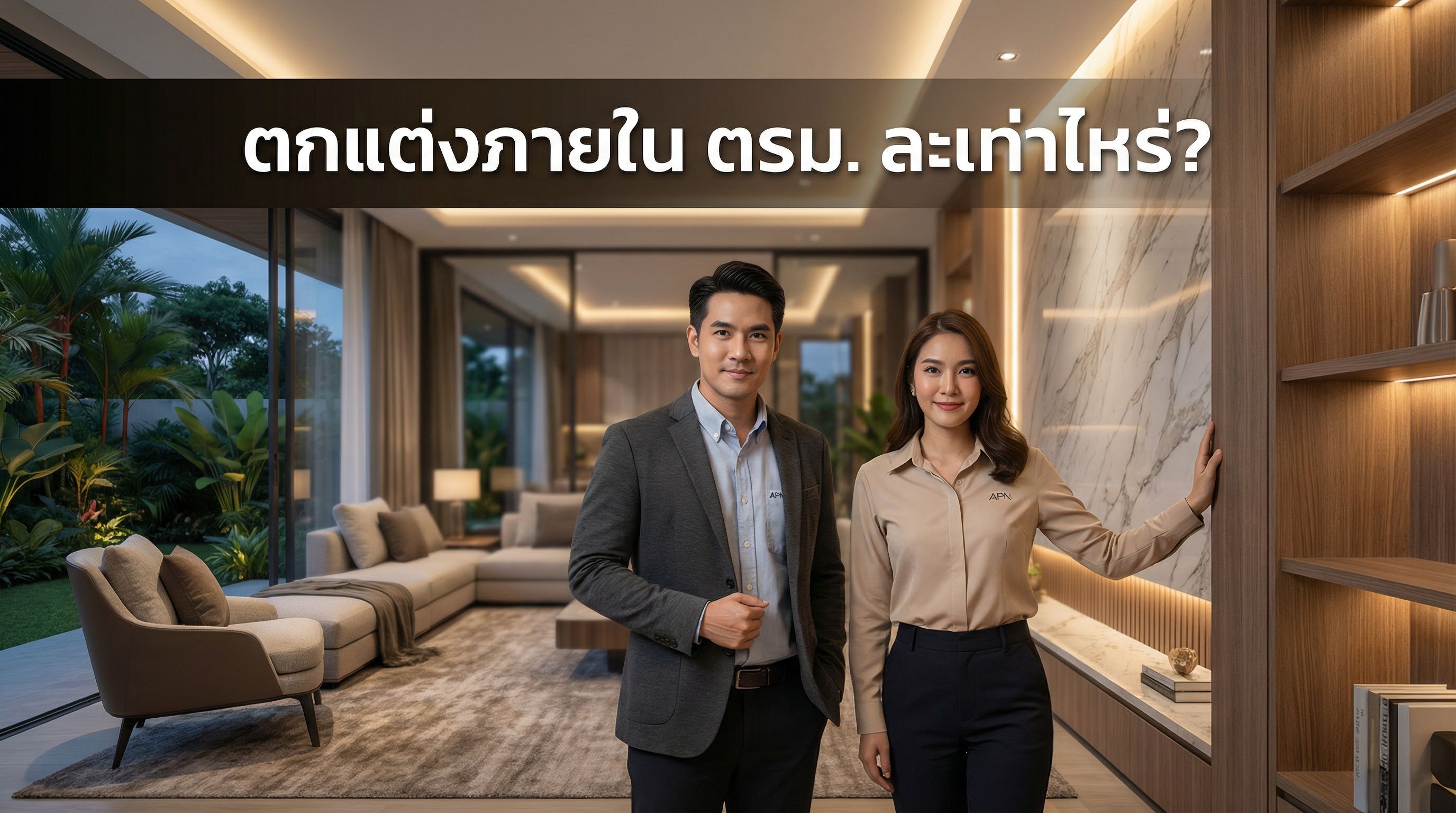ตกแต่งภายใน ตรม. ละเท่าไหร่? เข้าใจราคาจริงแบบไม่โดนบวกเพิ่ม