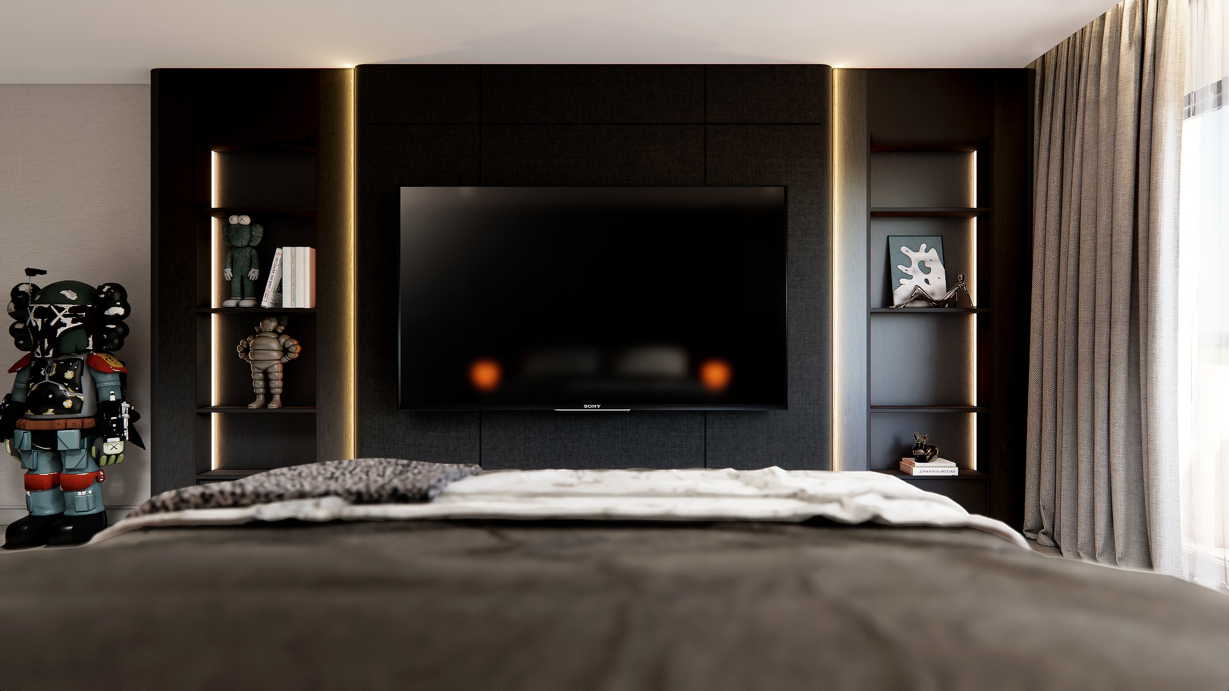 รับออกแบบบิ้วอินคอนโด Private Residence โดย APN