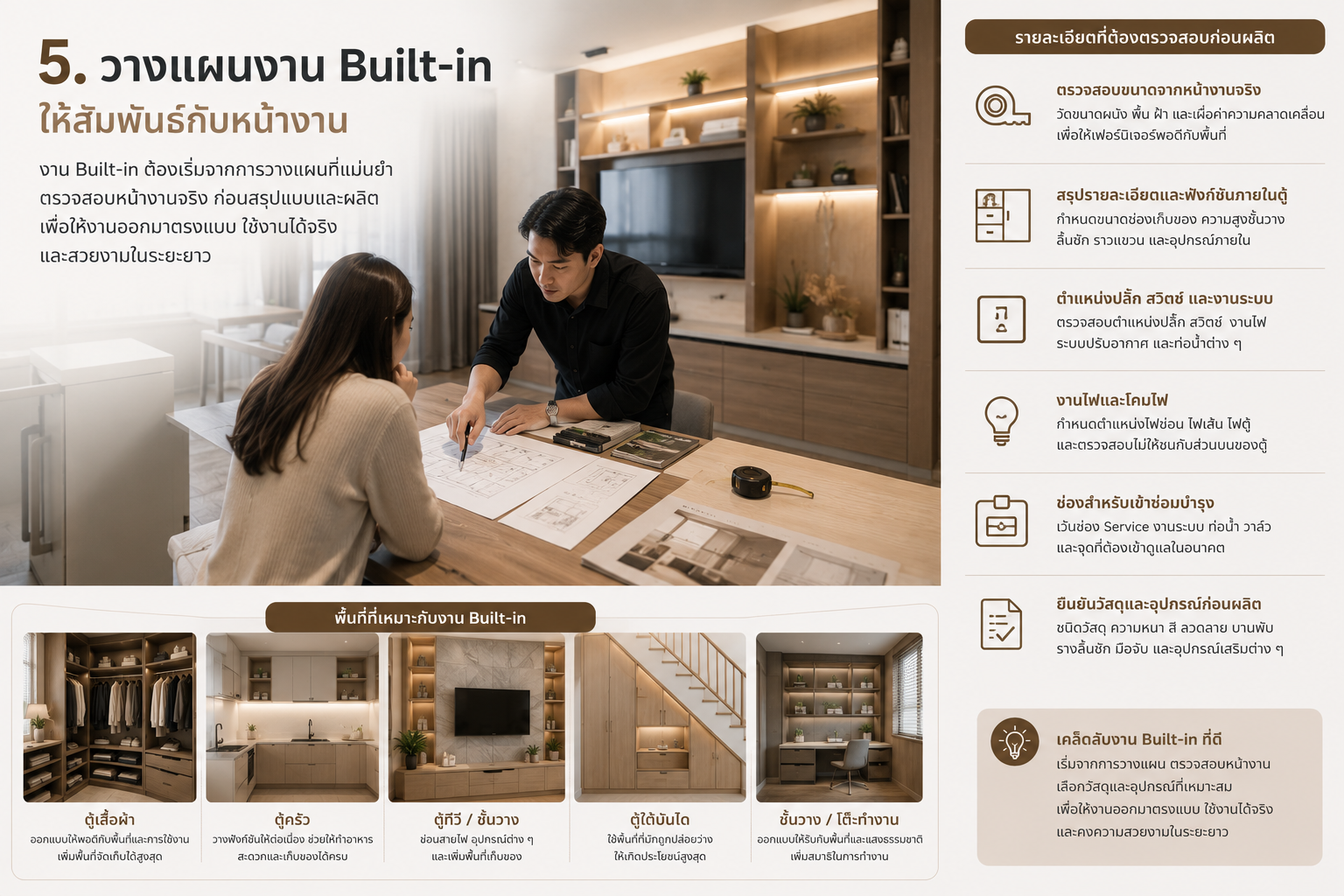 ออกแบบพื้นที่ภายในบ้านอย่างไร ให้สวย ใช้งานจริง และอยู่ได้นาน