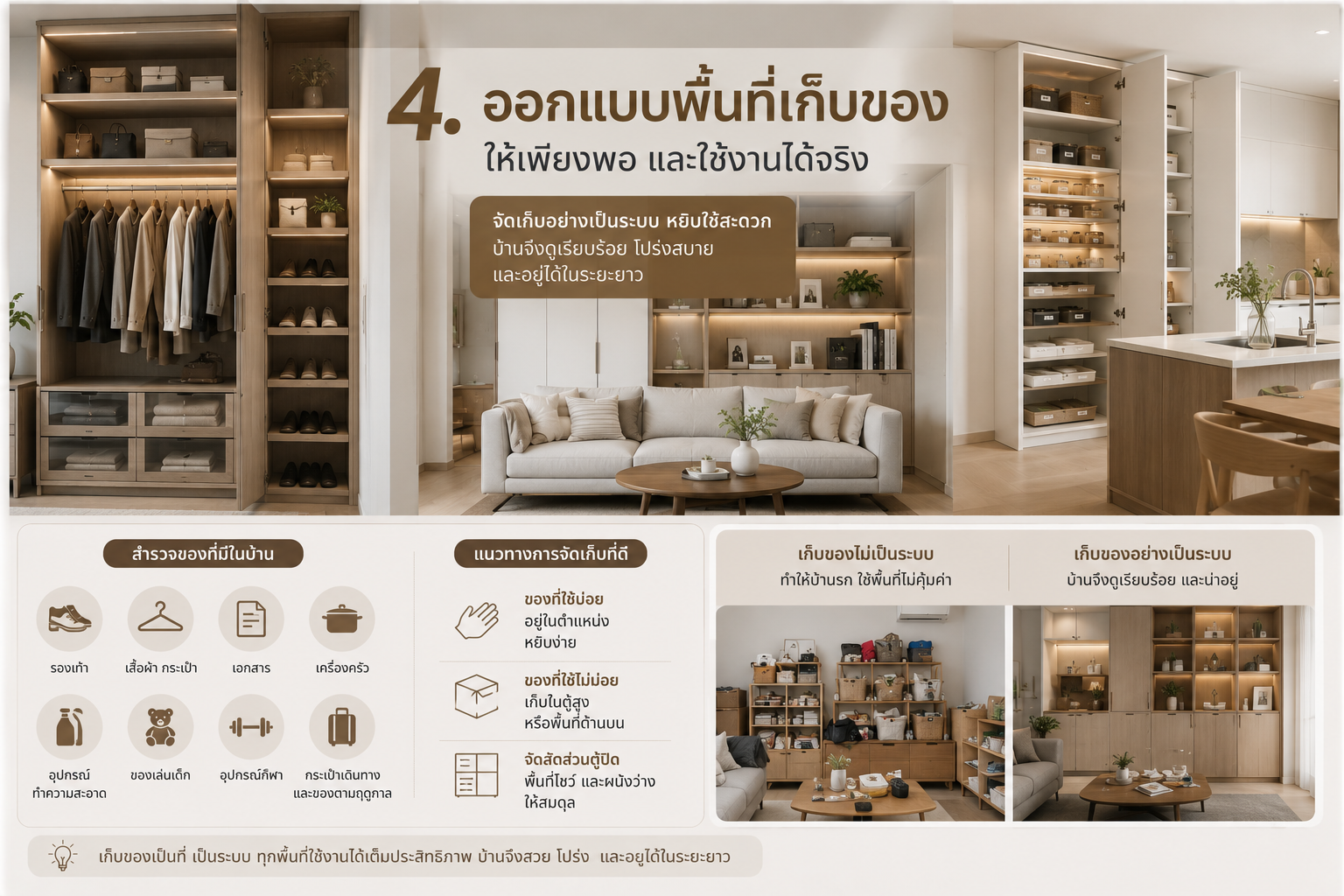 ออกแบบพื้นที่ภายในบ้านอย่างไร ให้สวย ใช้งานจริง และอยู่ได้นาน