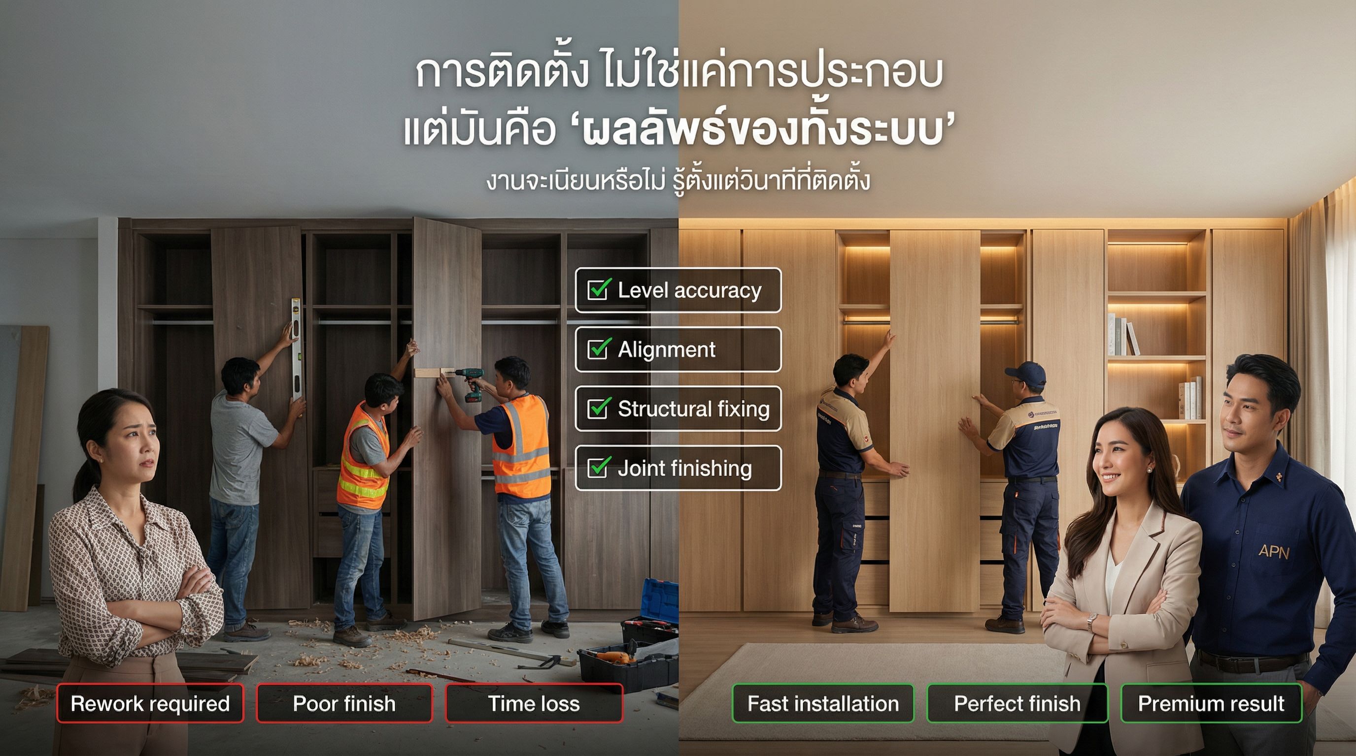 ลำดับขั้นตอนการทำ Built-in ที่ถูกต้อง (ลดปัญหาหน้างาน + คุมงบไม่บาน)