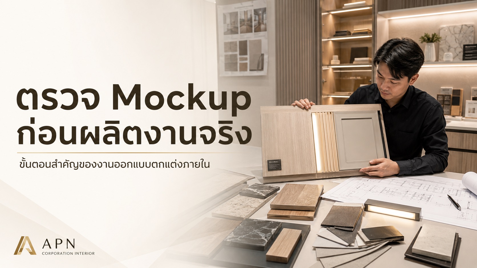 ออกแบบตกแต่งภายใน ทำไมต้องตรวจ Mockup ก่อนผลิตงานจริง