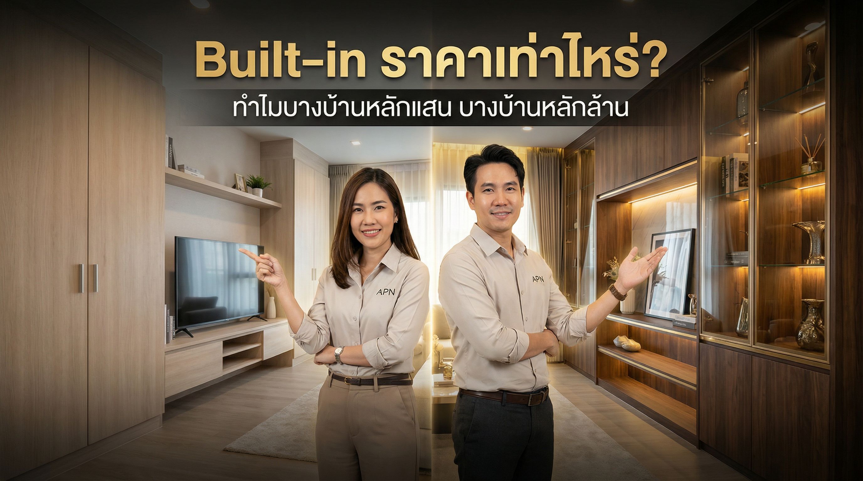 Built-in ราคาเท่าไหร่? ทำไมบางบ้านหลักแสน บางบ้านหลักล้าน
