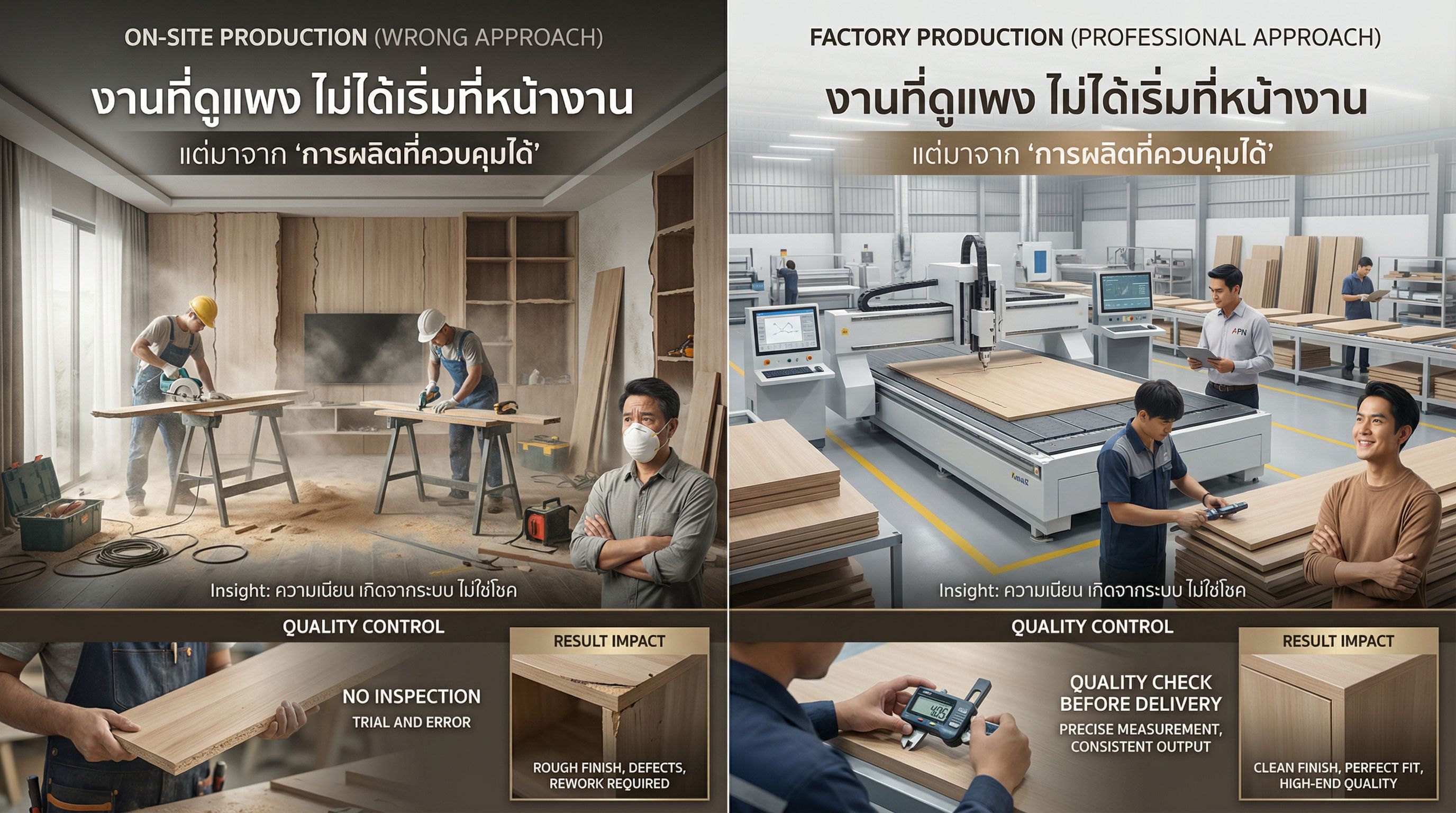 ลำดับขั้นตอนการทำ Built-in ที่ถูกต้อง (ลดปัญหาหน้างาน + คุมงบไม่บาน)