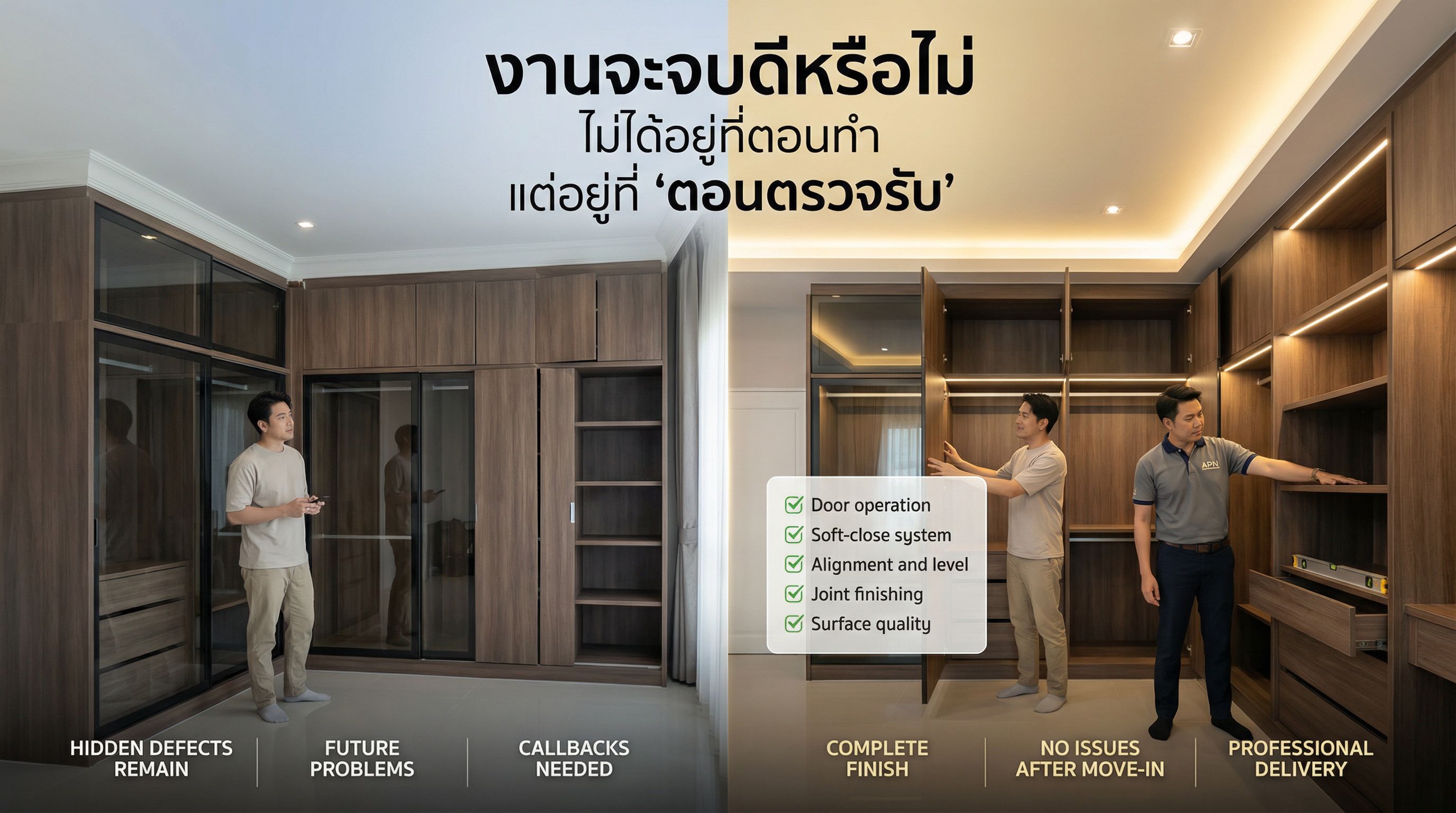 ลำดับขั้นตอนการทำ Built-in ที่ถูกต้อง (ลดปัญหาหน้างาน + คุมงบไม่บาน)