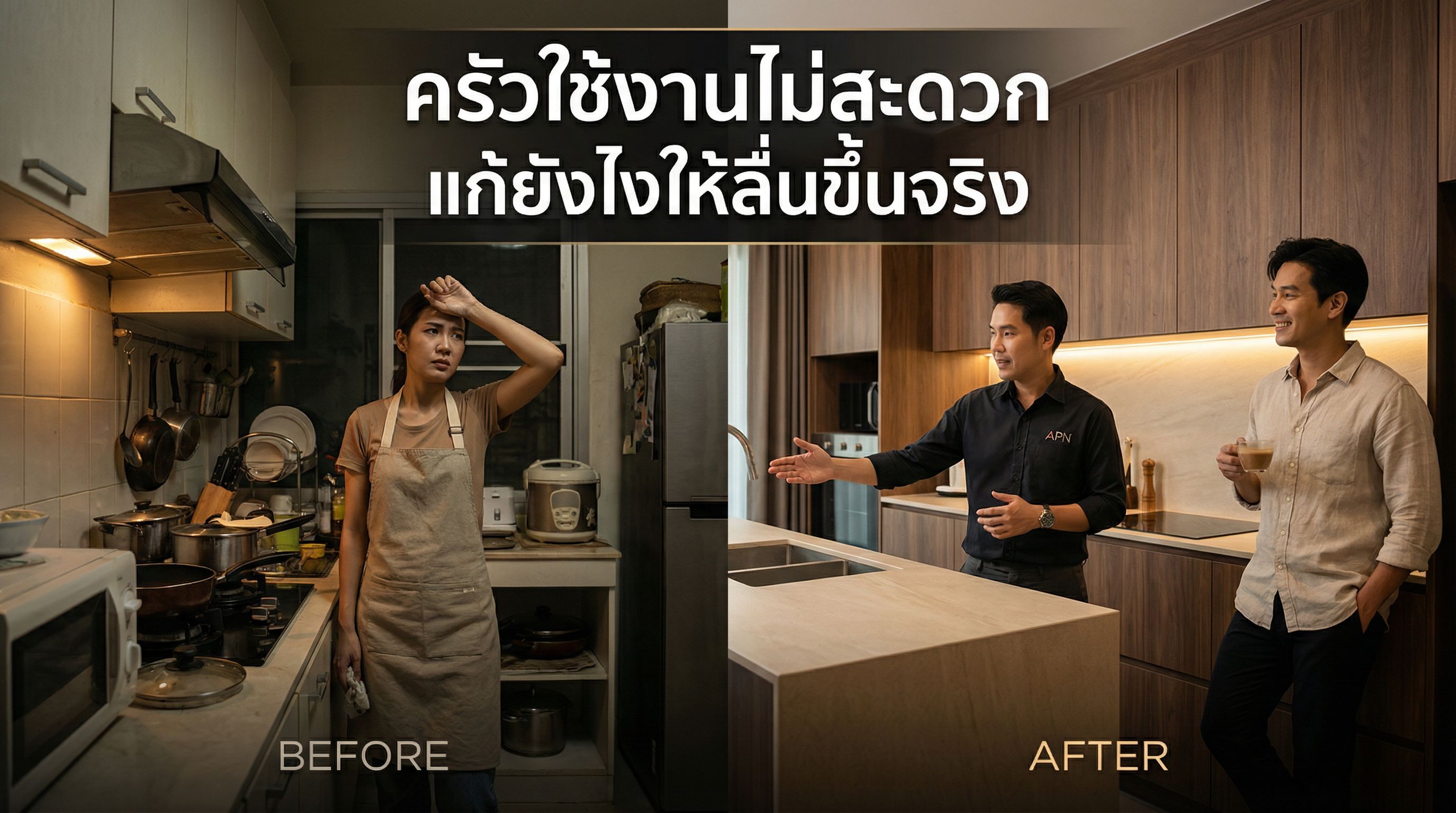 ครัวใช้งานไม่สะดวก แก้ยังไงให้ “ลื่นขึ้นจริง” แบบมืออาชีพคิด