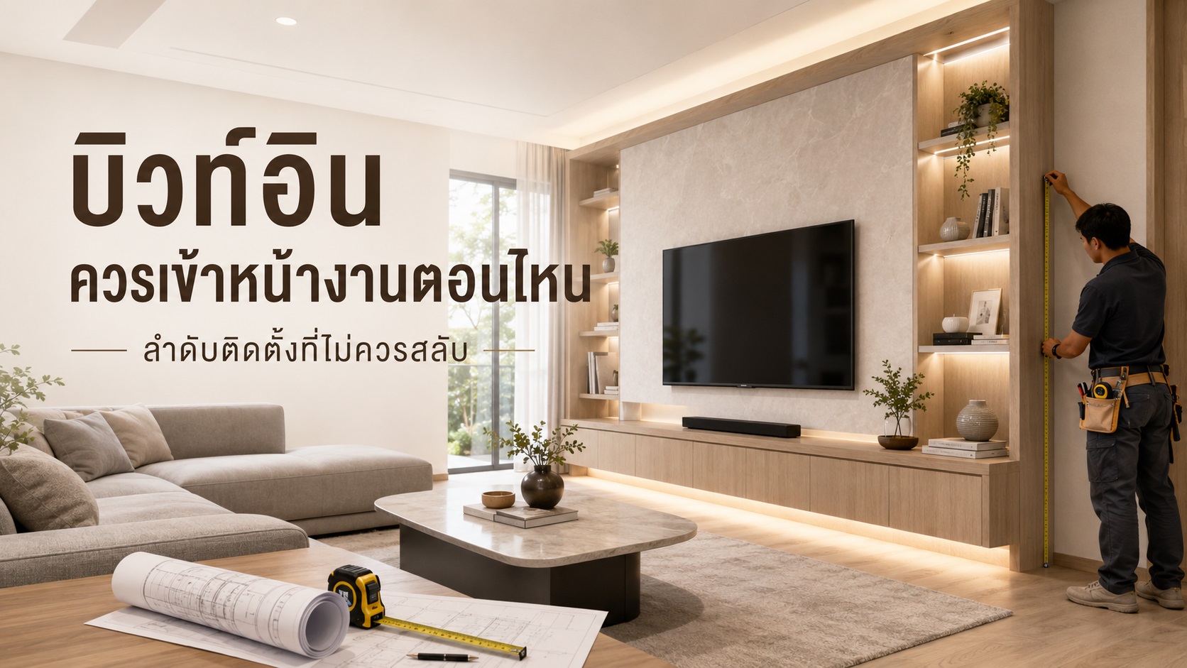 บิวท์อินควรเข้าหน้างานตอนไหน ลำดับติดตั้งที่ไม่ควรสลับ