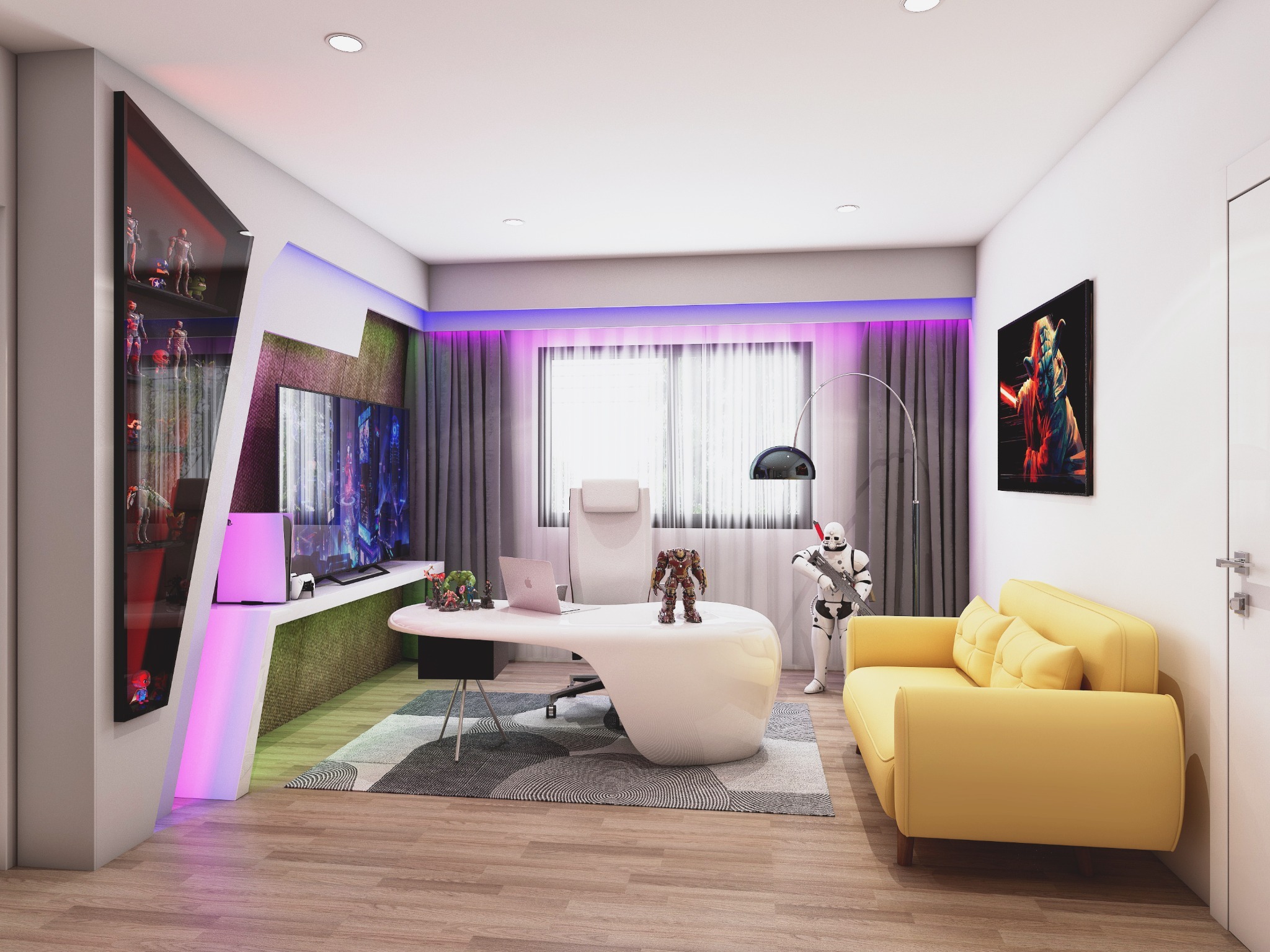 Gallery Room 1 ออกแบบตกแต่งภายในบ้าน Private Residence โดย APN