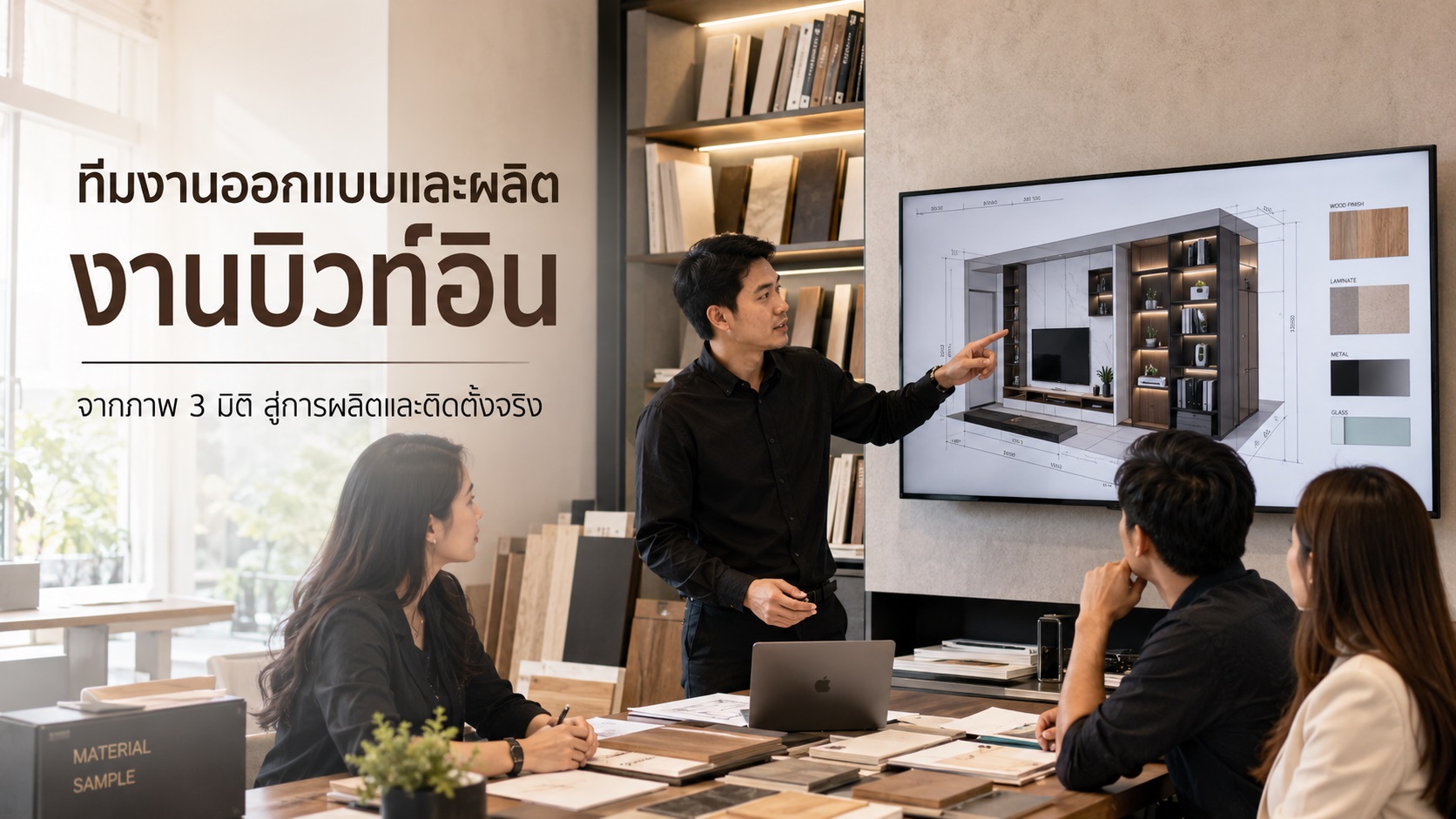 บริการงานงานบิวท์อิน ทีมออกแบบและผลิตครบจบจริง