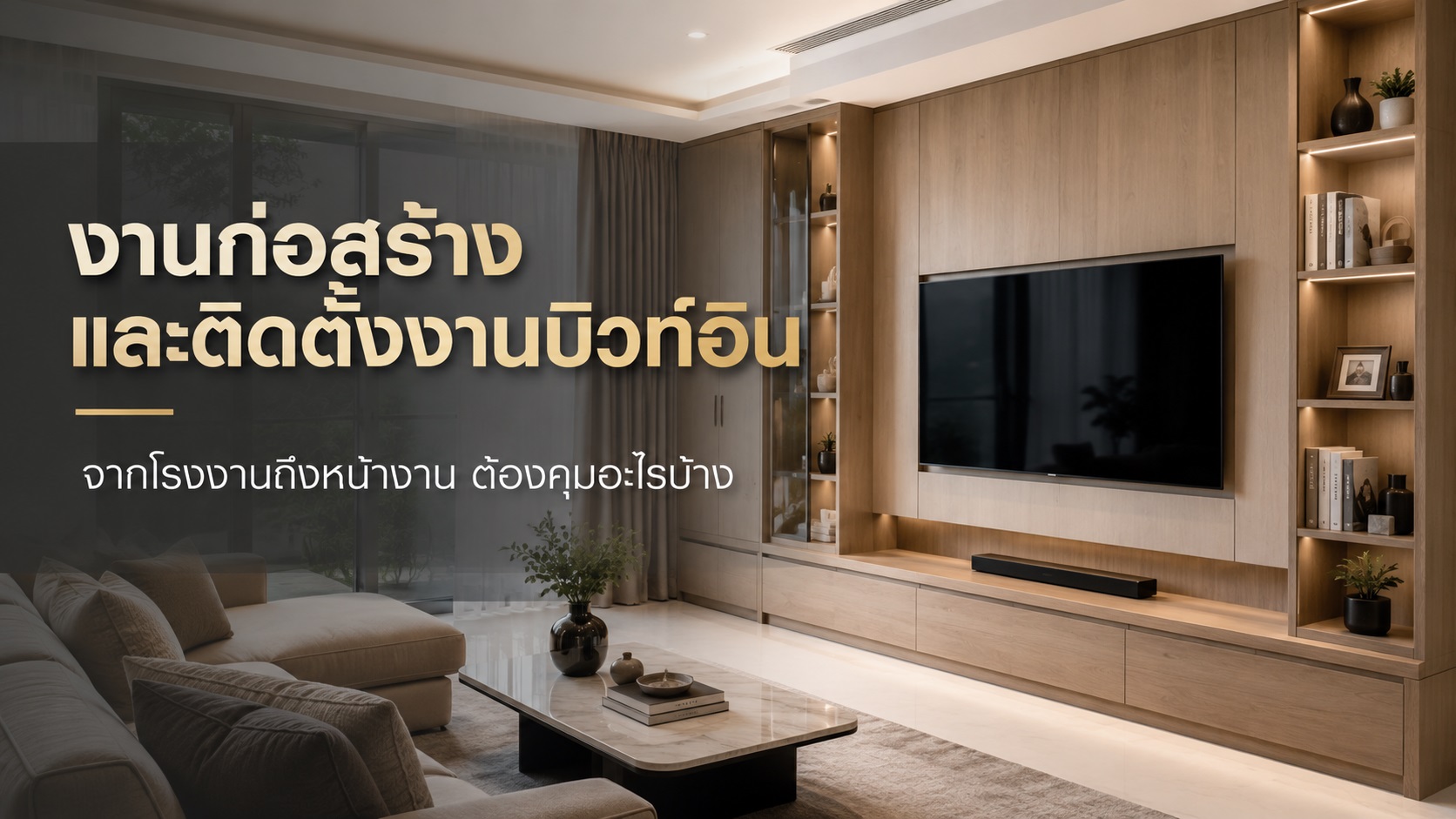จากโรงงานถึงหน้างาน งานก่อสร้างและติดตั้งงานบิวท์อินต้องคุมอะไร