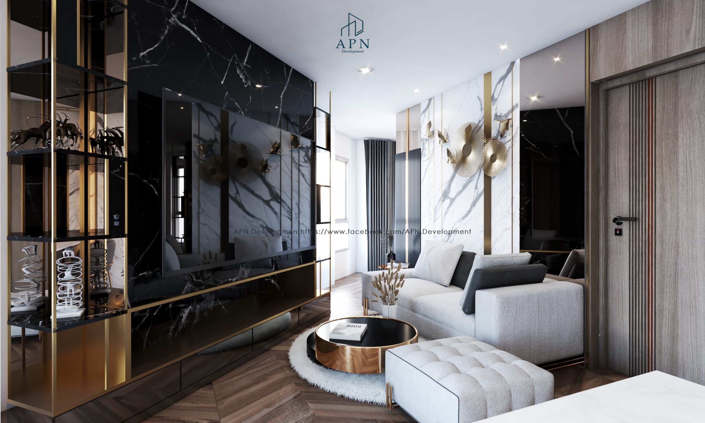 Asakan Place Srinakarindra Modern Luxury ผลงานออกแบบตกแต่งภายในคอนโด โดย APN