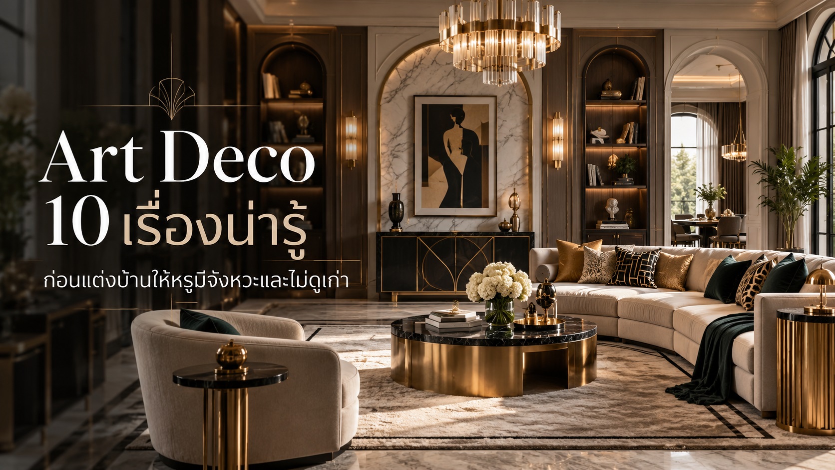 Art Deco 10 เรื่องน่ารู้ ก่อนแต่งบ้านให้หรูมีจังหวะและไม่ดูเก่า