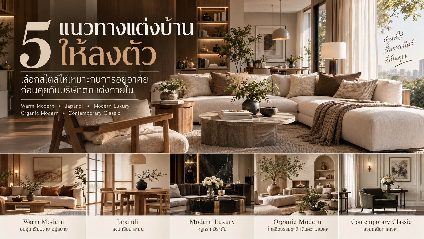 5 แนวทางแต่งบ้านให้ลงตัว ก่อนคุยกับบริษัทตกแต่งภายใน