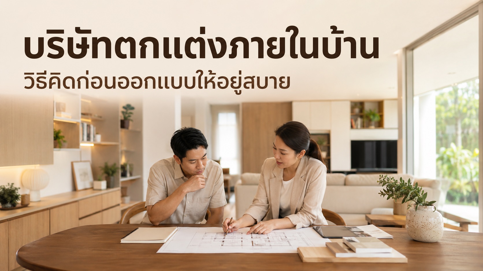 บริษัทตกแต่งภายในบ้าน วิธีคิดก่อนออกแบบให้อยู่สบาย