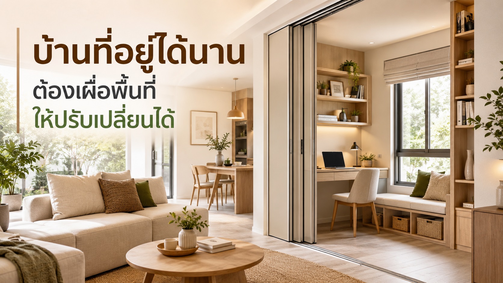 บ้านที่อยู่ได้นาน ควรเผื่อพื้นที่ให้ชีวิตเปลี่ยนอย่างไร