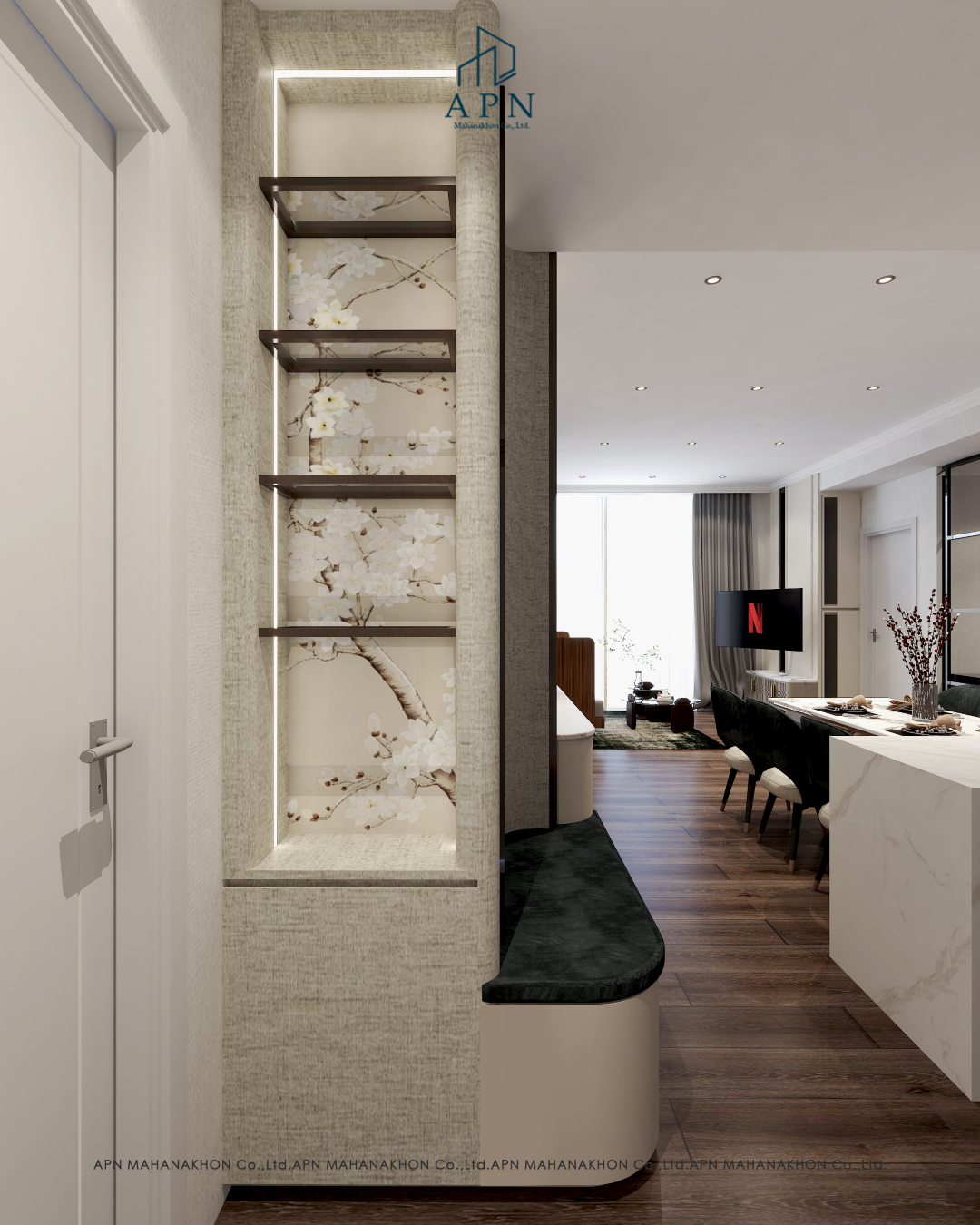 Gallery Room 1 ออกแบบตกแต่งภายในบ้าน Private Residence โดย APN