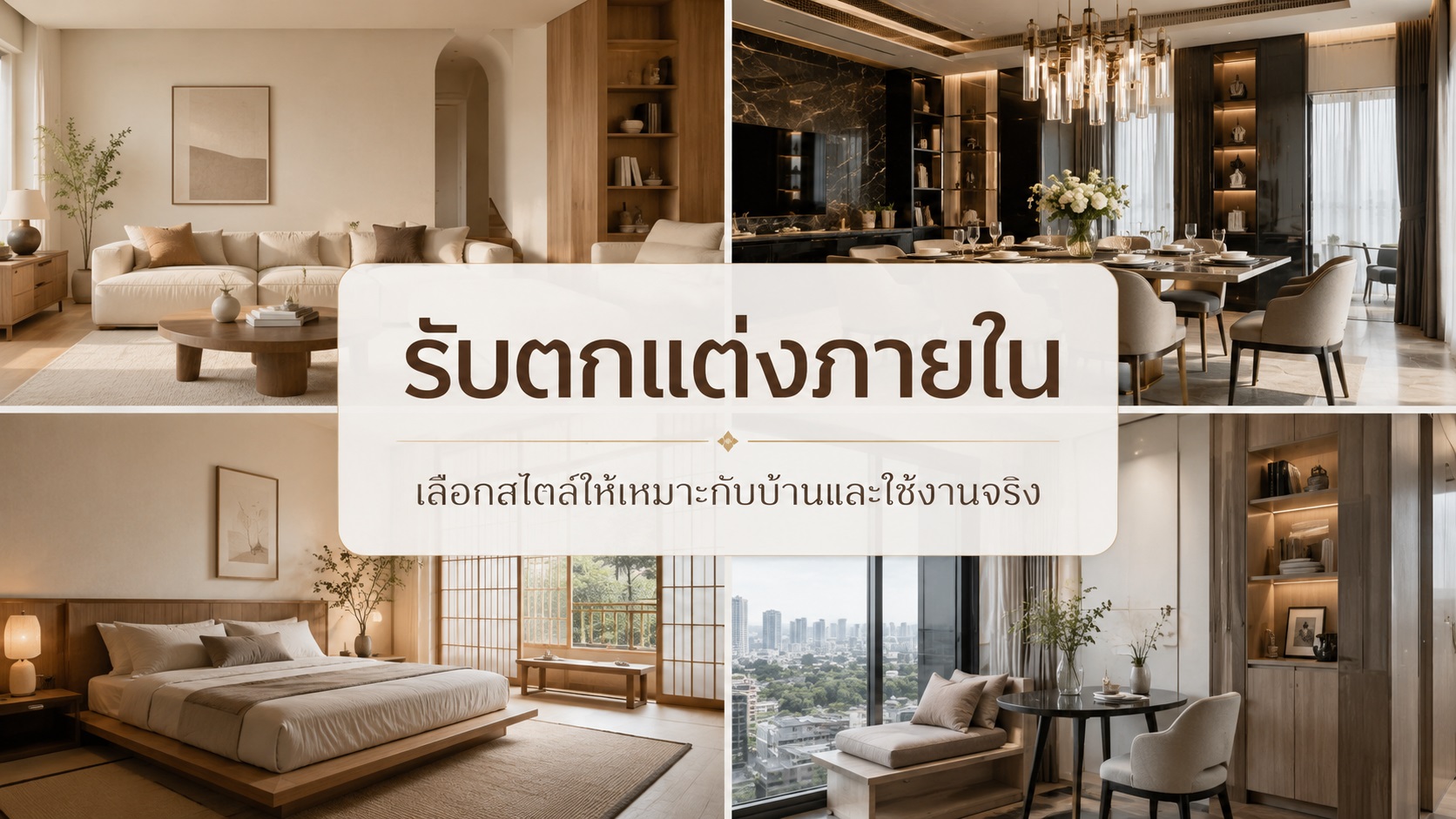 ตกแต่งภายใน เลือกสไตล์ให้เหมาะกับบ้านและใช้งานจริง