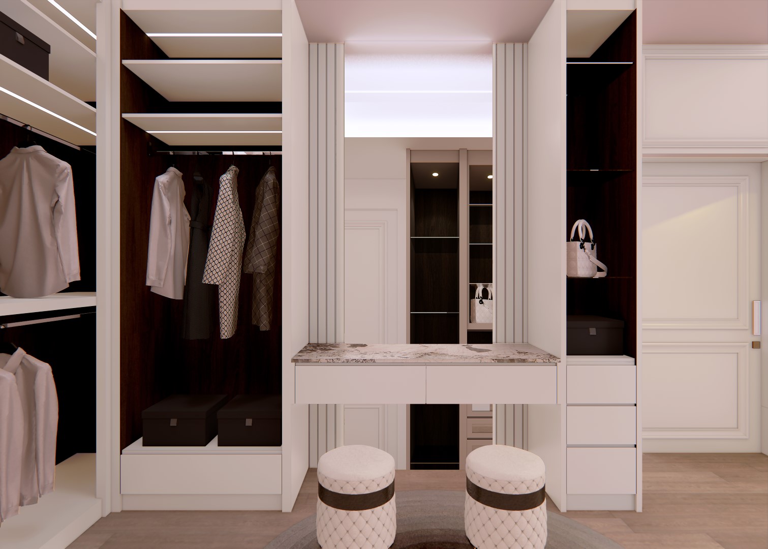 งานก่อสร้างและติดตั้งงานบิวท์อิน Private Residence โดย APN