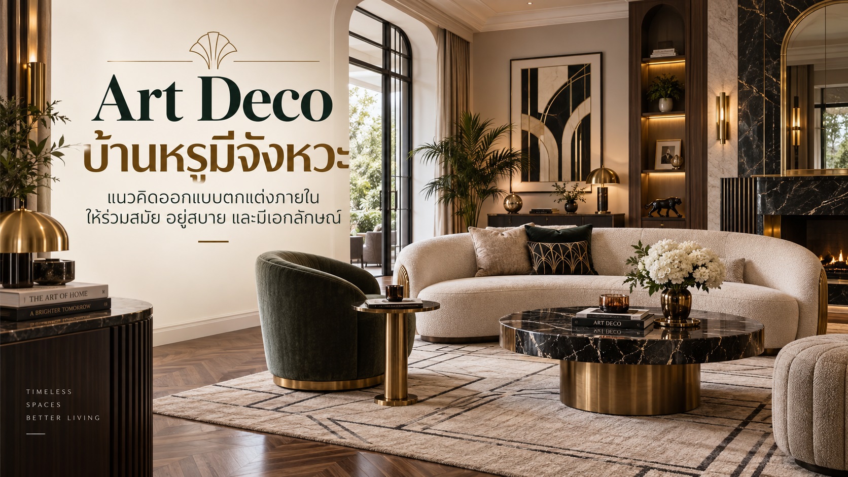 Art Deco บ้านหรูมีจังหวะ กับแนวคิดออกแบบตกแต่งภายในให้ร่วมสมัย