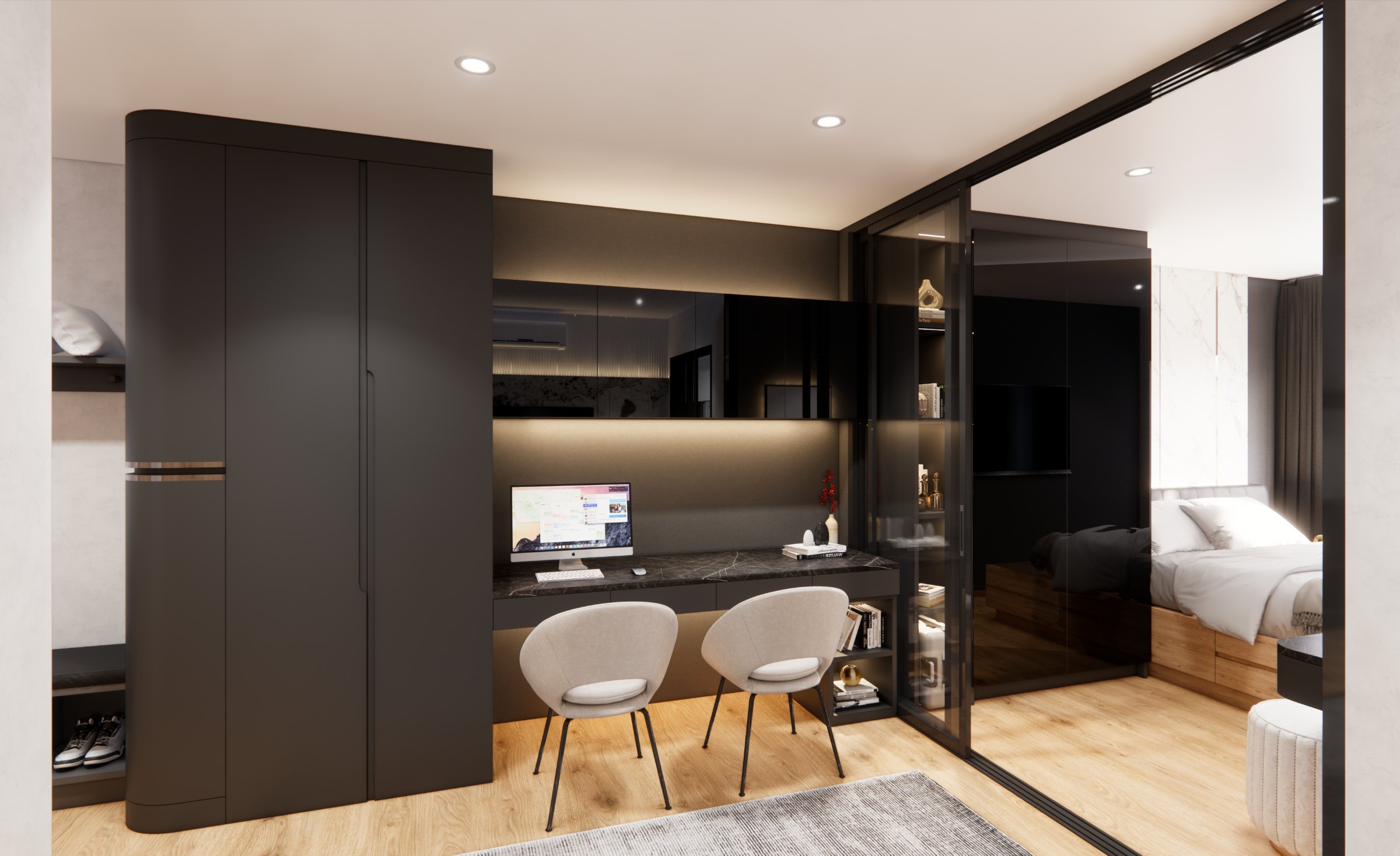 บริษัทรับออกแบบบ้านและคอนโด THE LINE VIBE Phahonyothin โดย APN