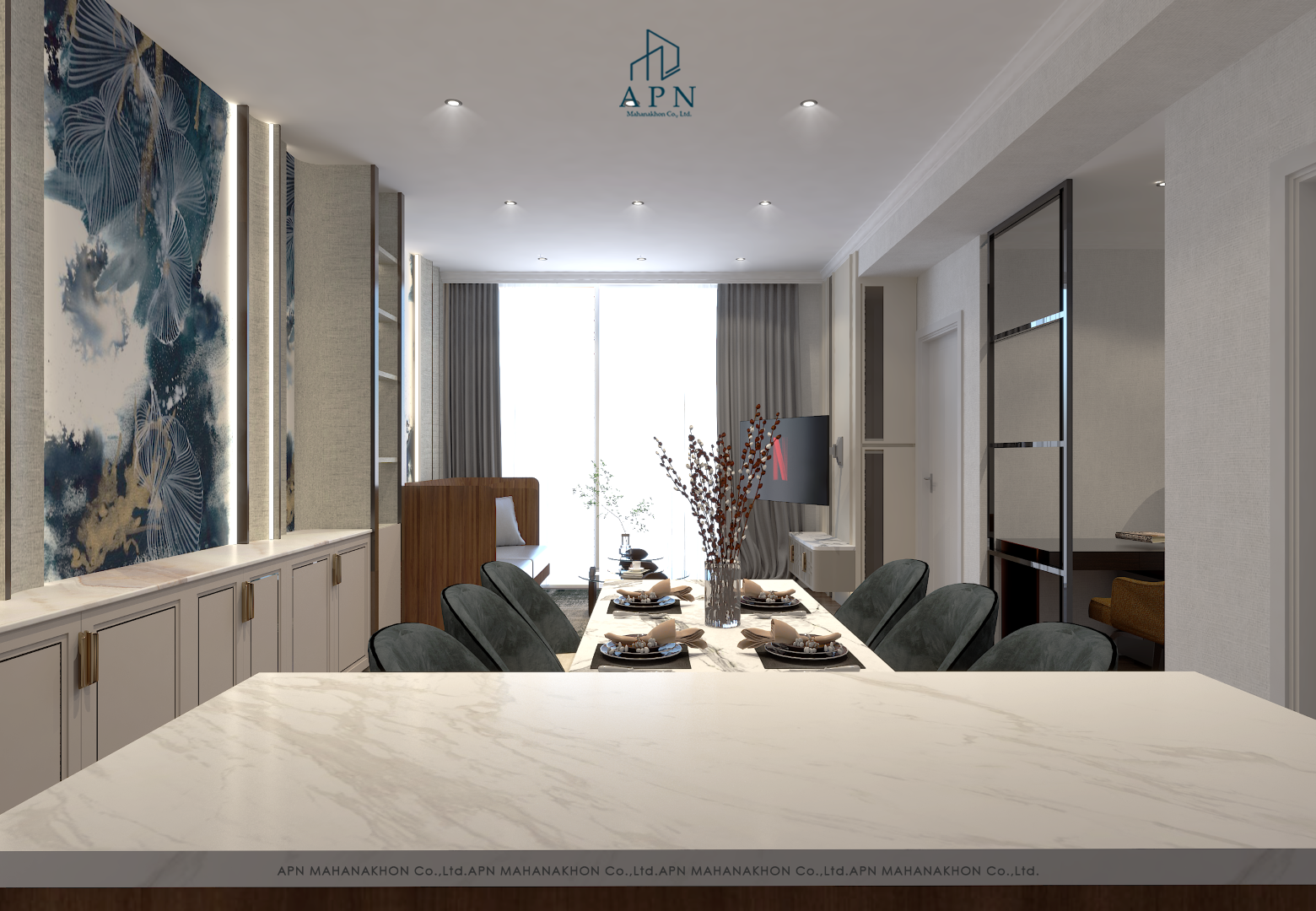 ผลงานออกแบบตกแต่งภายใน private residence
