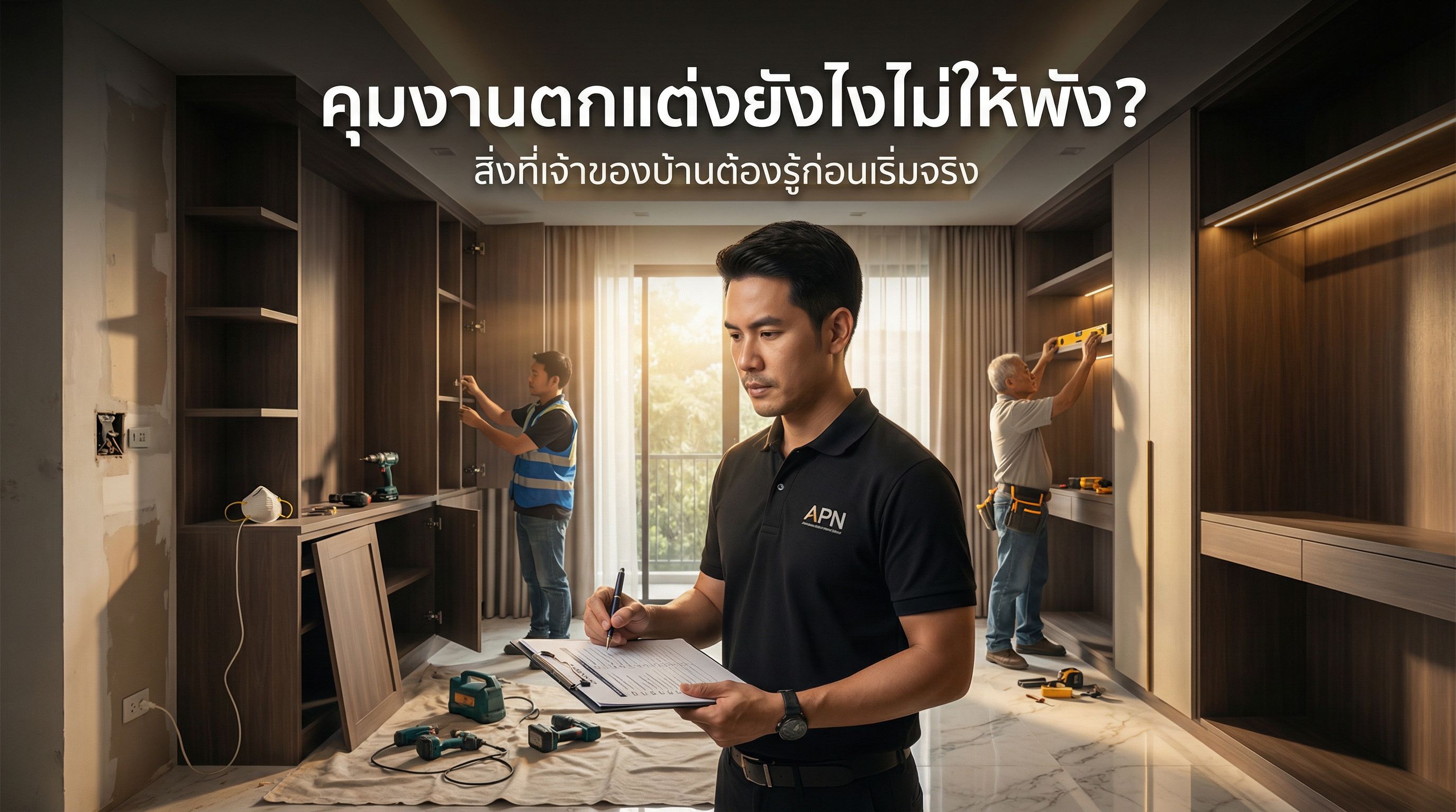 ควบคุมงานตกแต่งยังไงไม่ให้พัง? สิ่งที่เจ้าของบ้านต้องรู้ก่อนเริ่มจริง