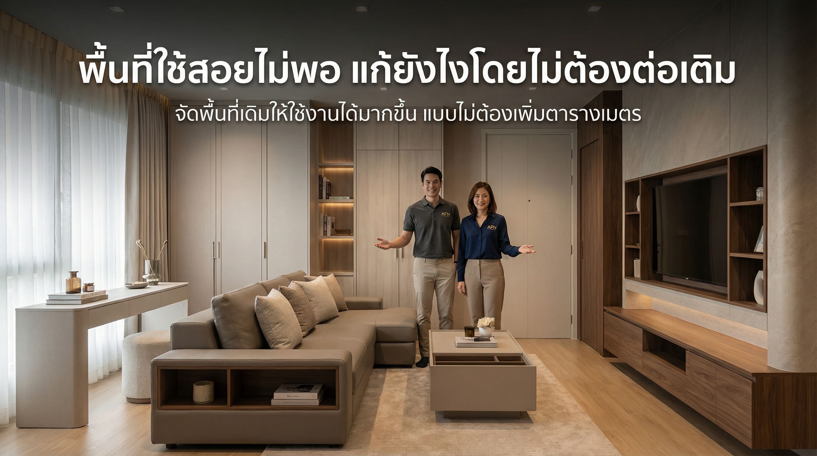 พื้นที่ใช้สอยไม่พอ แก้ยังไงโดยไม่ต้องต่อเติม