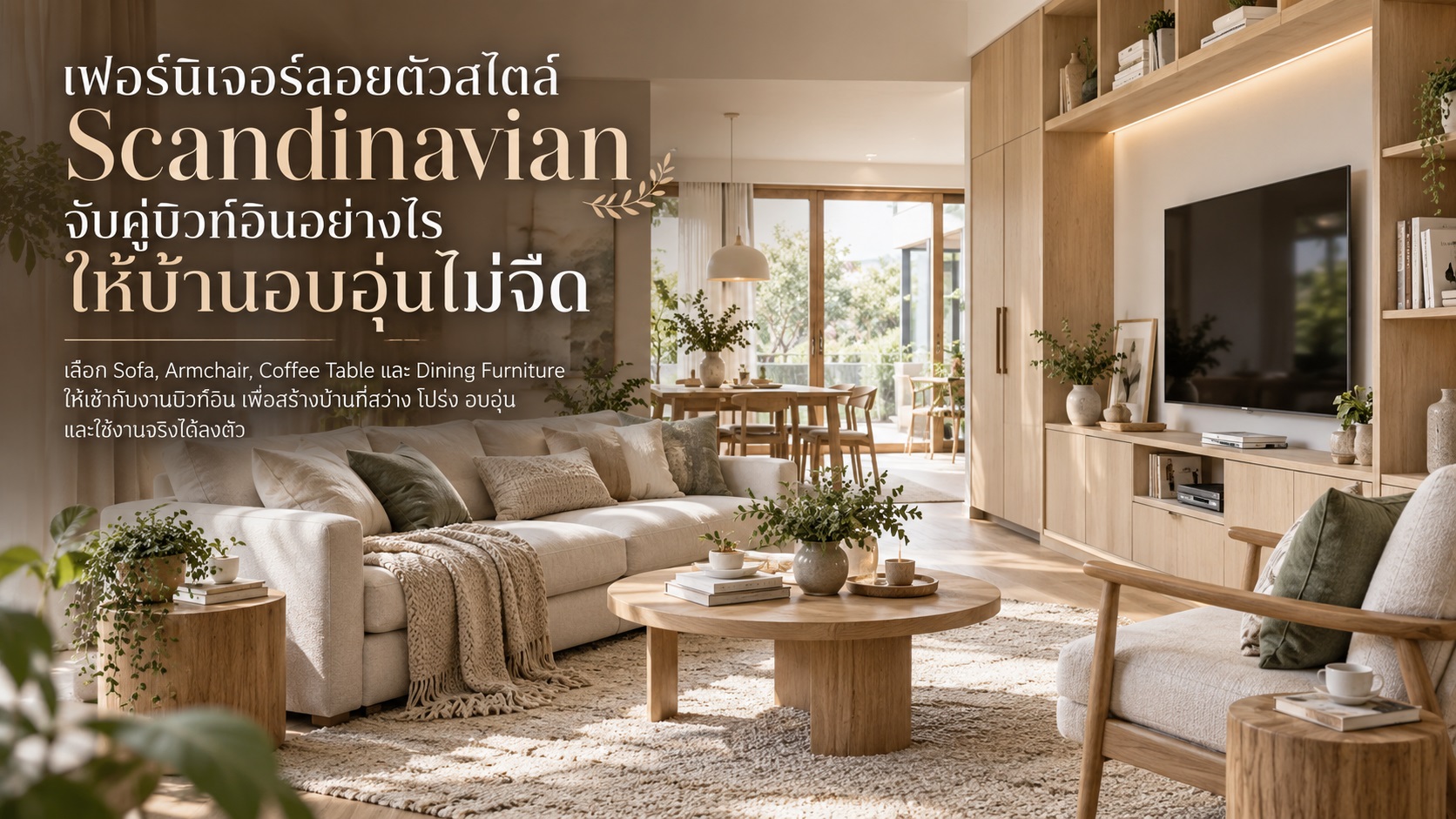 เฟอร์นิเจอร์ลอยตัวสไตล์ Scandinavian จับคู่บิวท์อินอย่างไรให้บ้านอบอุ่นไม่จืด